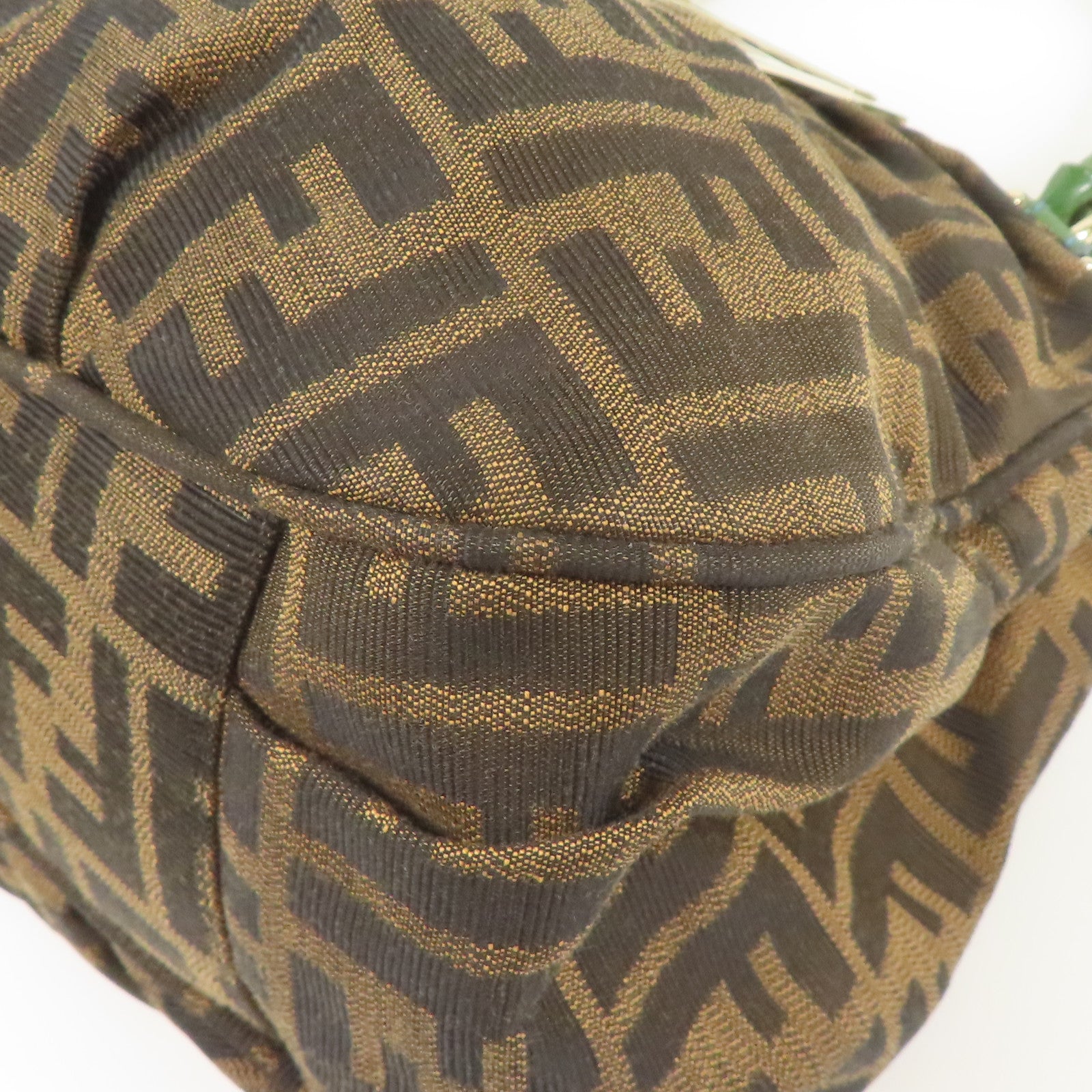 FENDI 帆布Mia Tote Bag金扣肩背袋