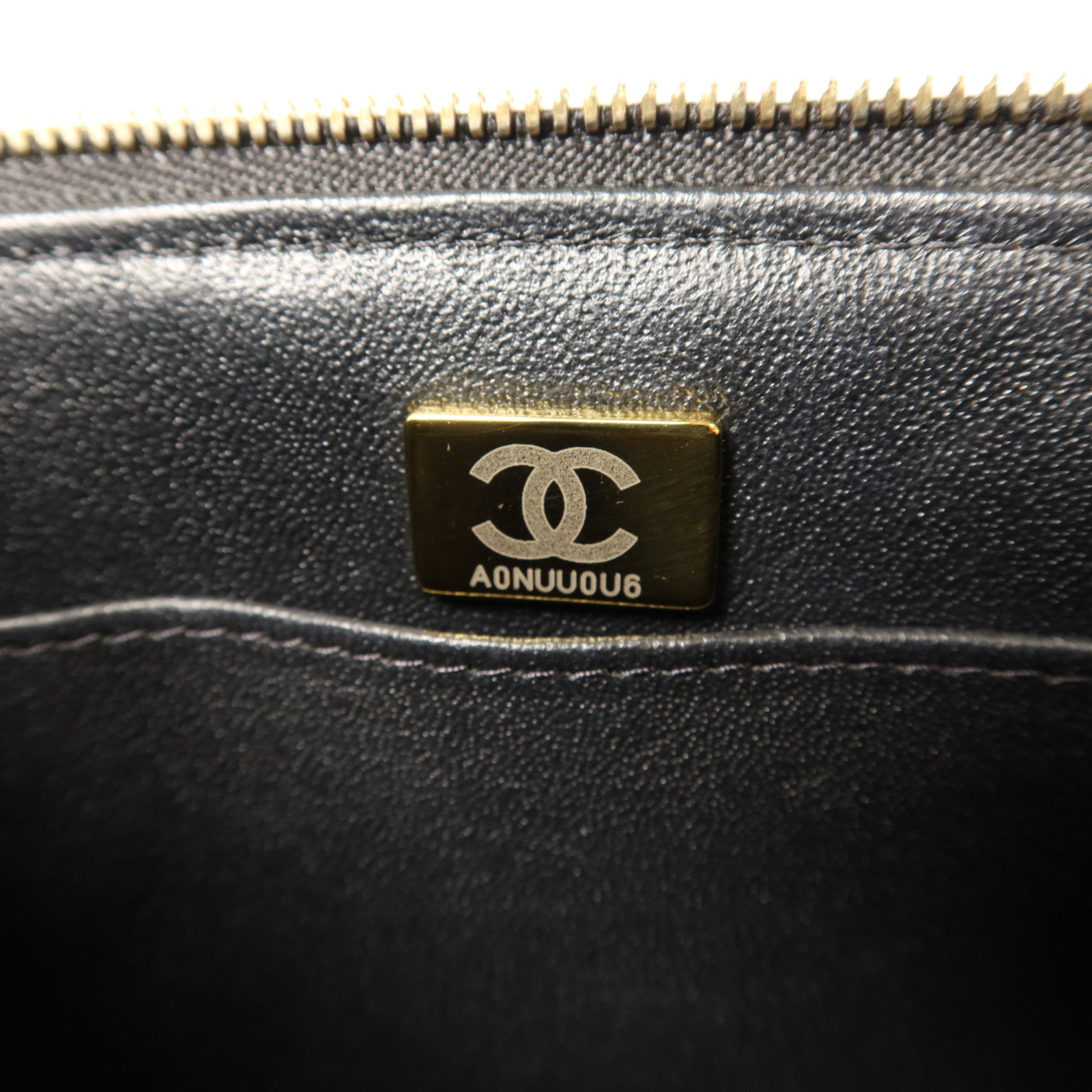 CHANEL 羊皮皮革Vanity Case金扣手挽肩背兩用袋