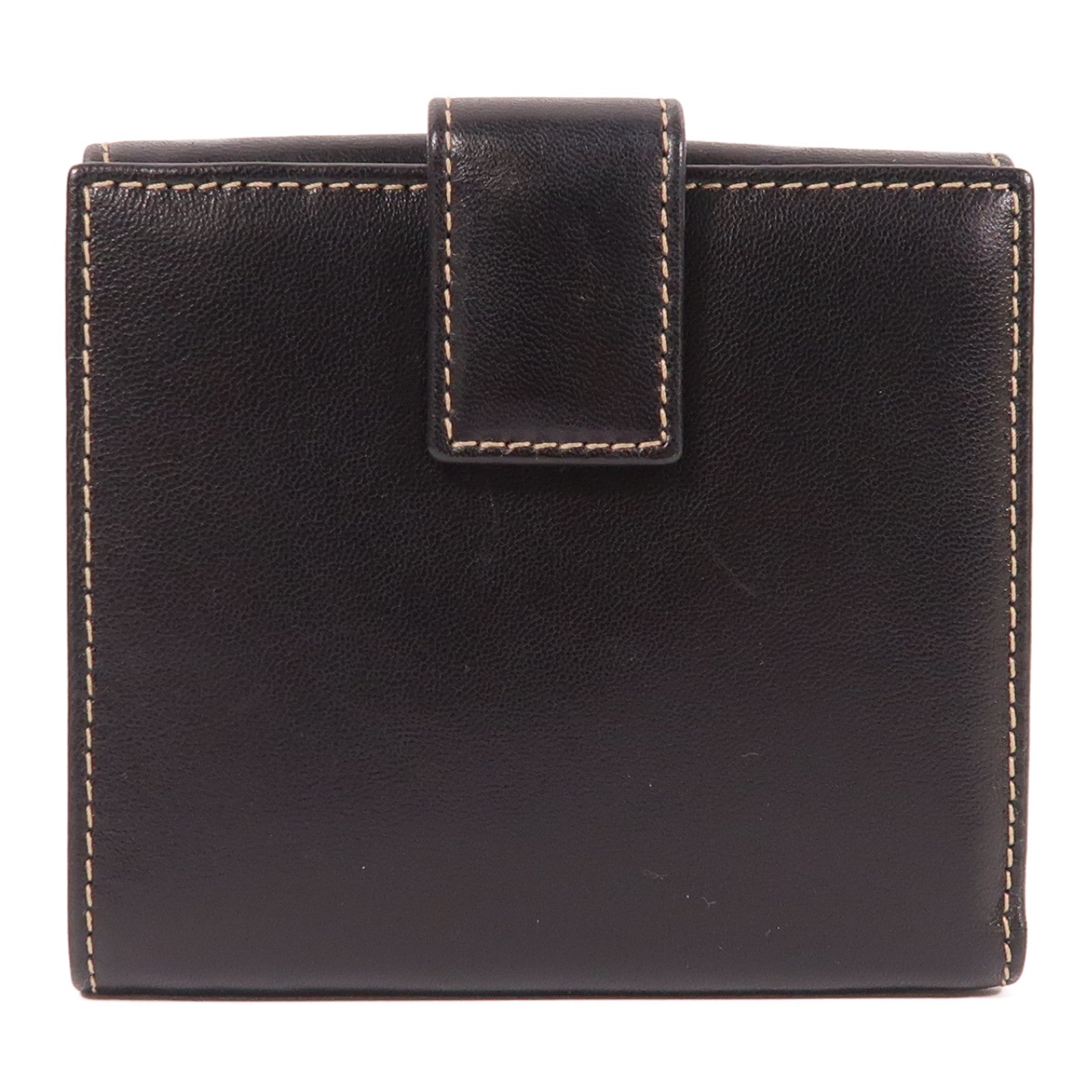 GUCCI 牛皮皮革Wallet銀扣錢包