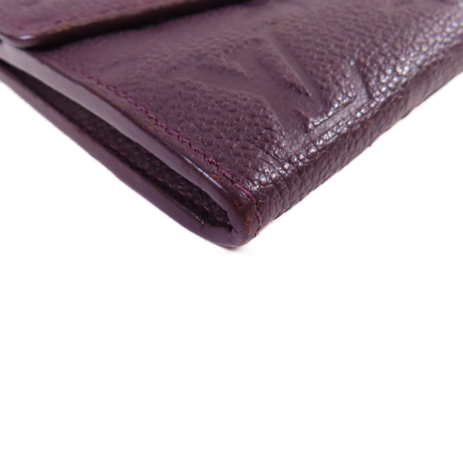 LOUIS VUITTON Monogram Empreinte Portefeuille Curieuse Long Wallet金扣長錢包紫色