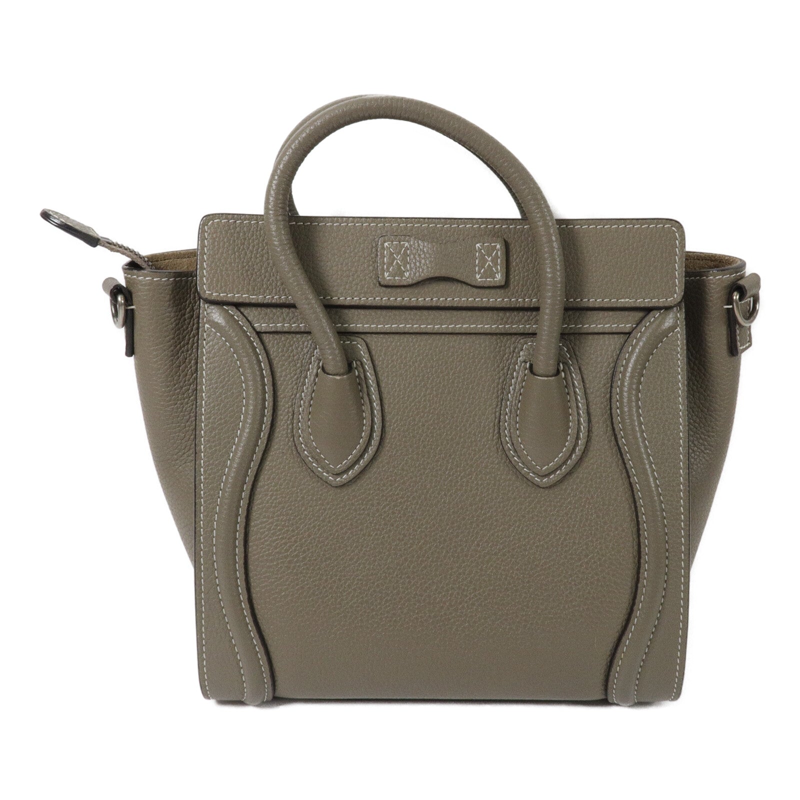 CELINE 牛皮皮革Nano Luggage手挽肩背兩用袋