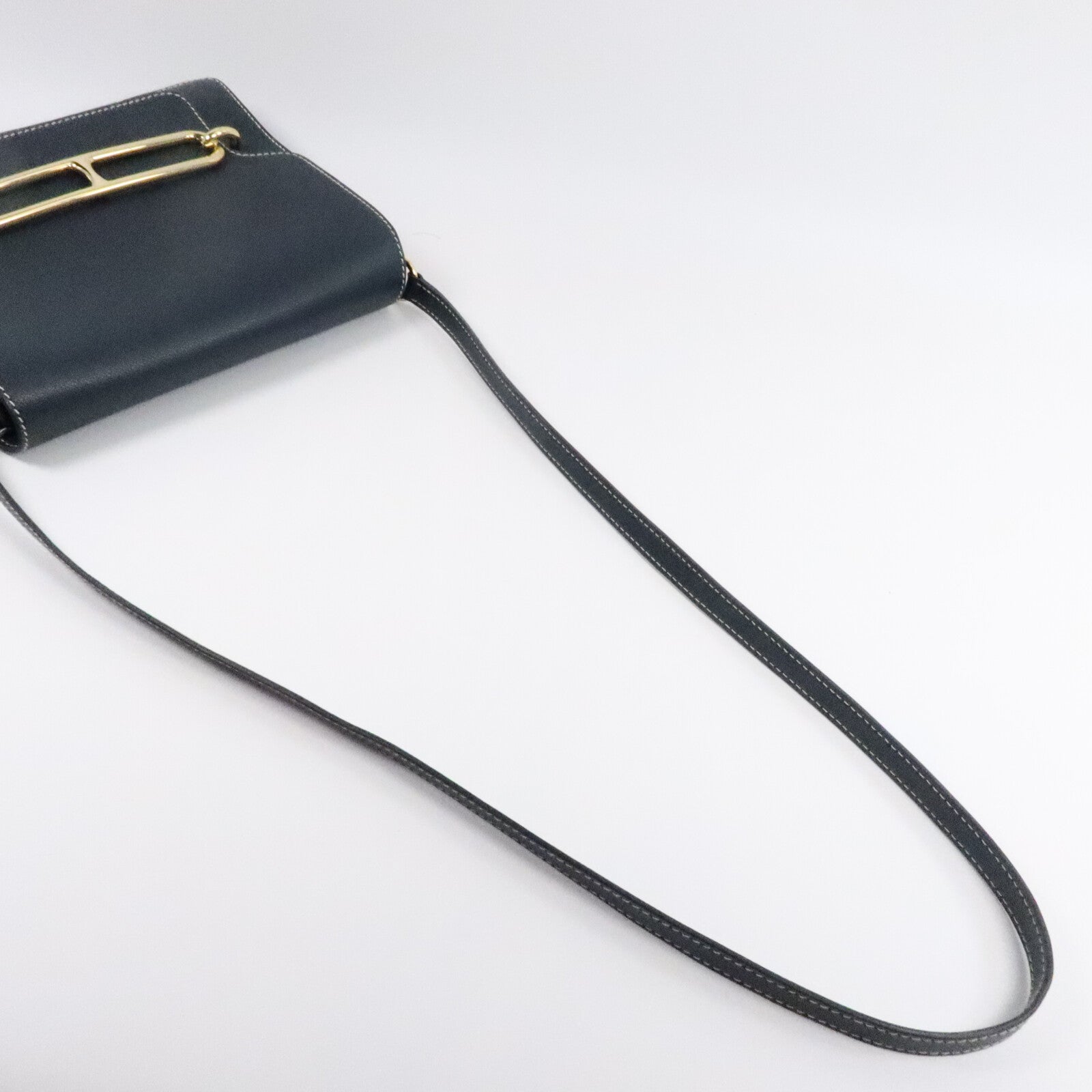 HERMES Evercolor皮革Roulis 23肩背袋Vert Cypres