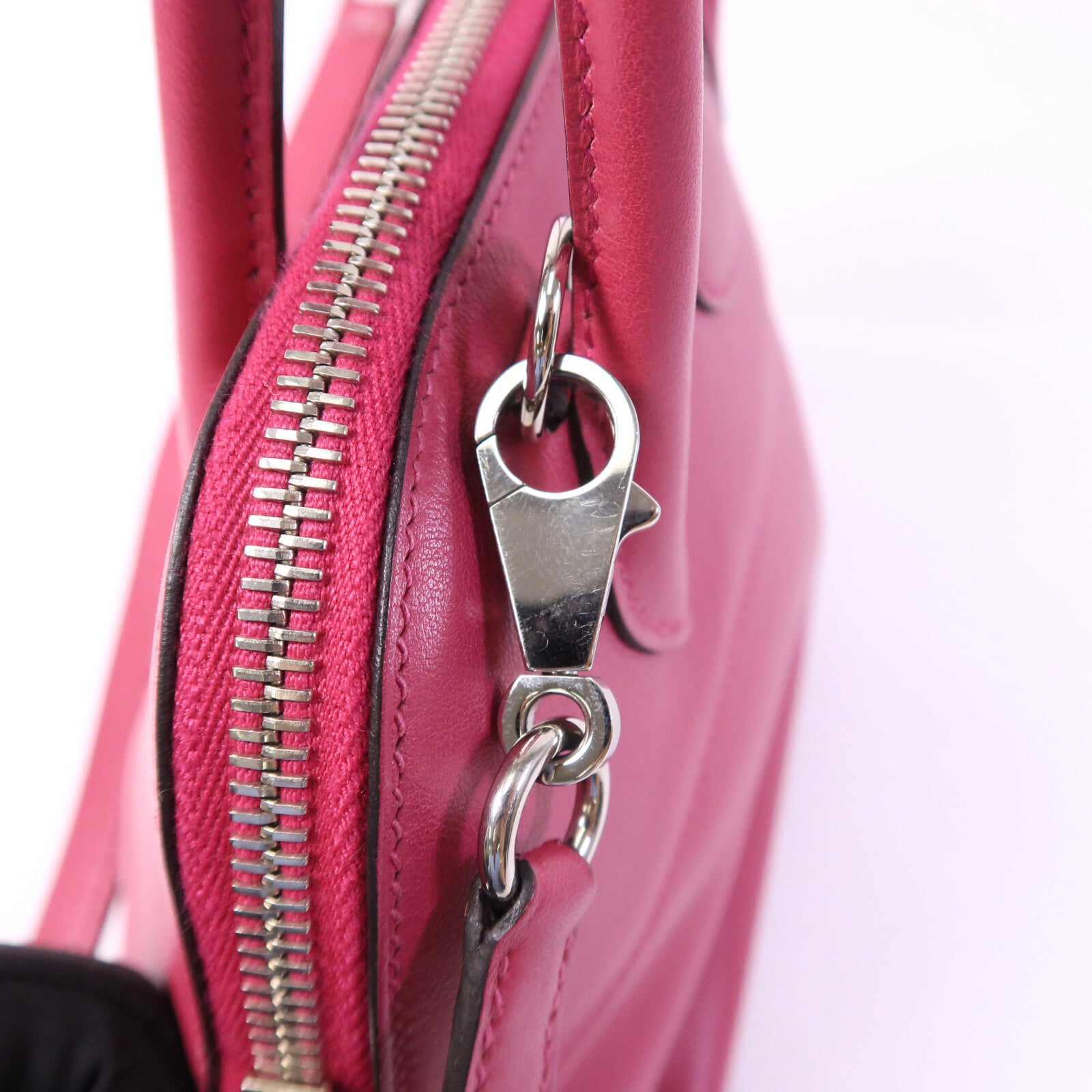 HERMES Swift皮革Bolide 27手挽袋Rose Pourpre