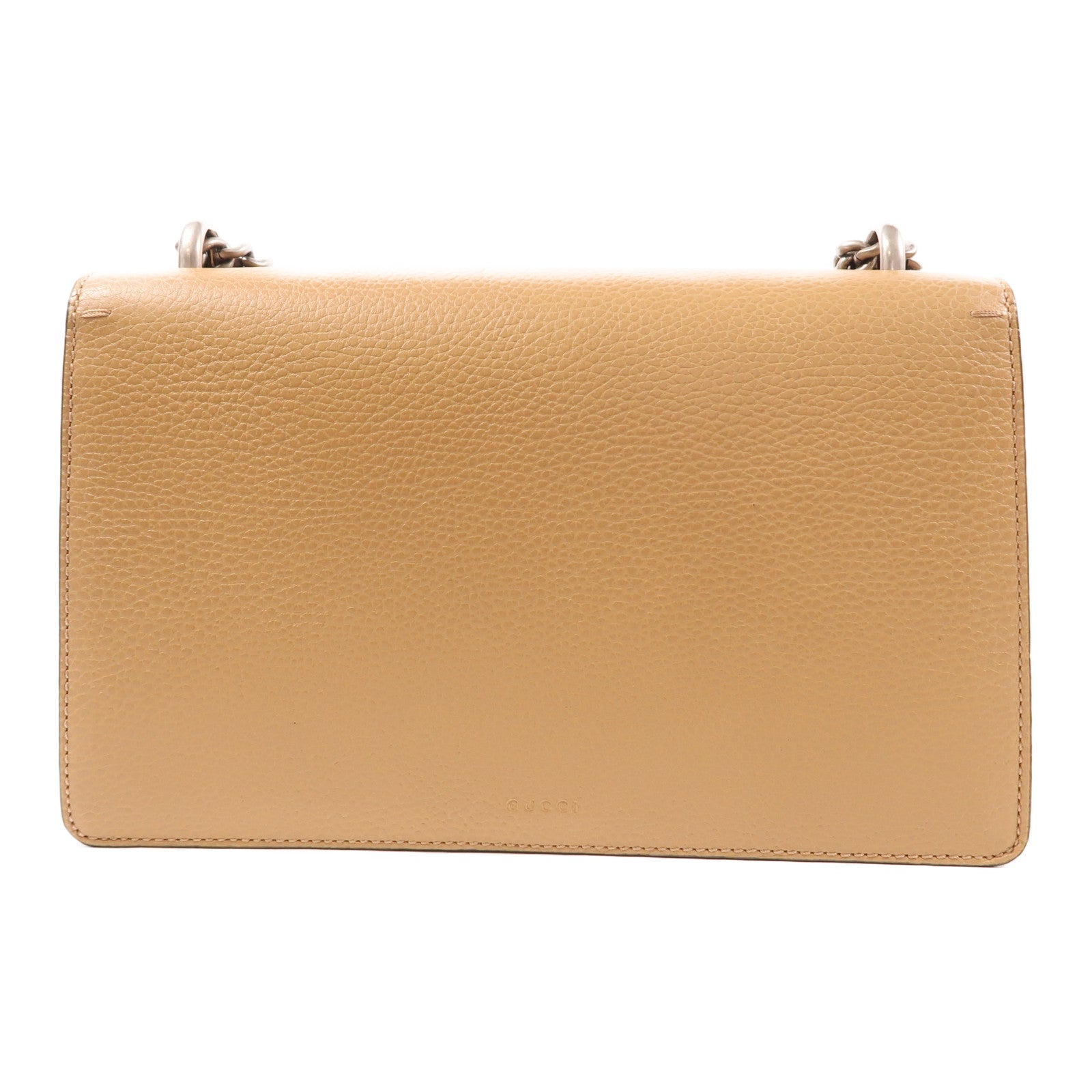 GUCCI 牛皮皮革Dionysus銀扣鏈帶肩背袋