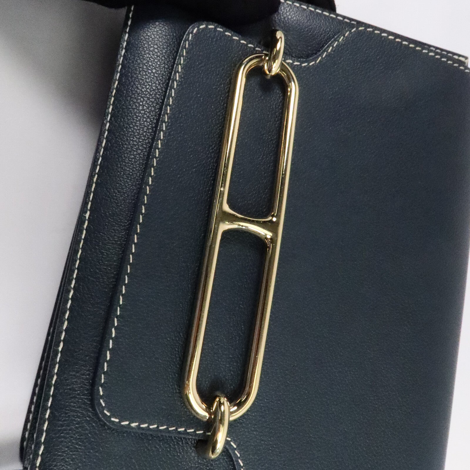 HERMES Evercolor皮革Roulis 23肩背袋Vert Cypres