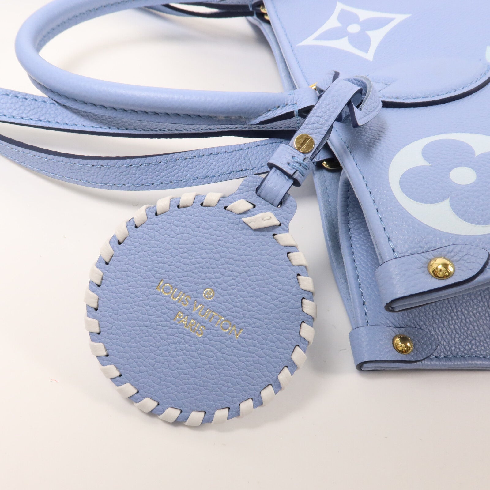 LOUIS VUITTON Monogram Empreinte On The Go MM手挽肩背兩用袋