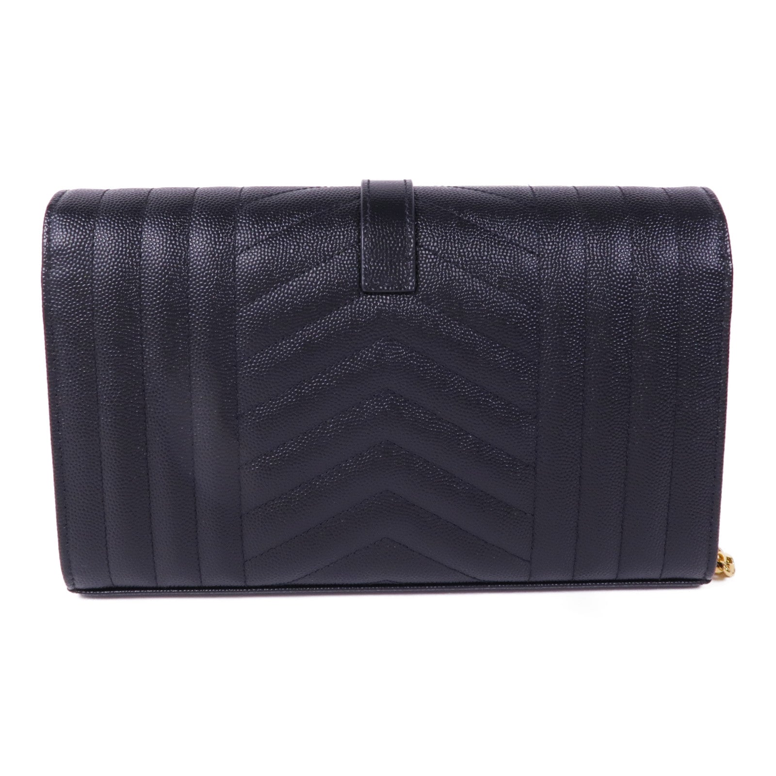 SAINT LAURENT 牛皮皮革Envelope Small金扣鏈帶肩背袋