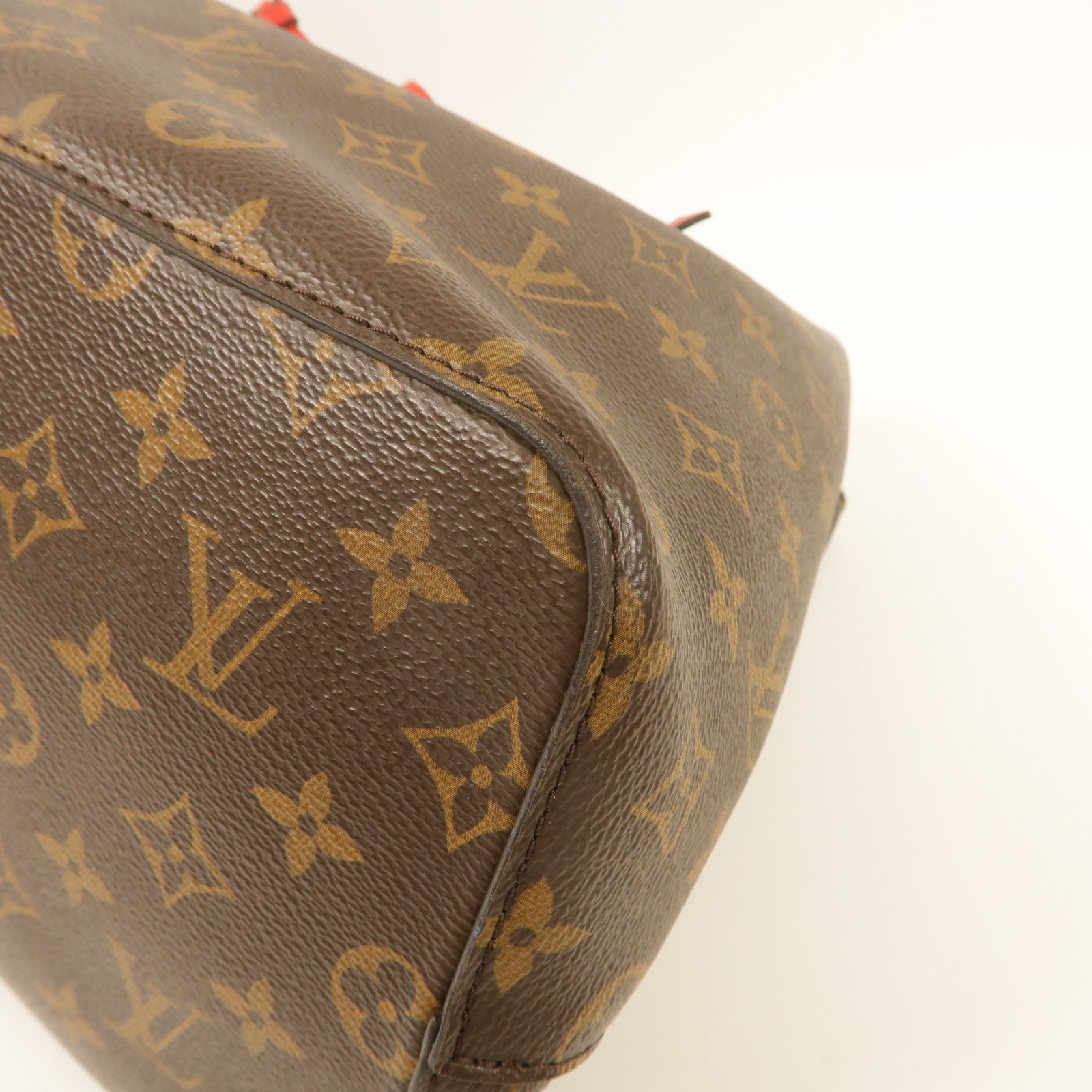 LOUIS VUITTON Monogram Neo Noe Bucket Bag金扣肩背袋Coquelicot/紅色