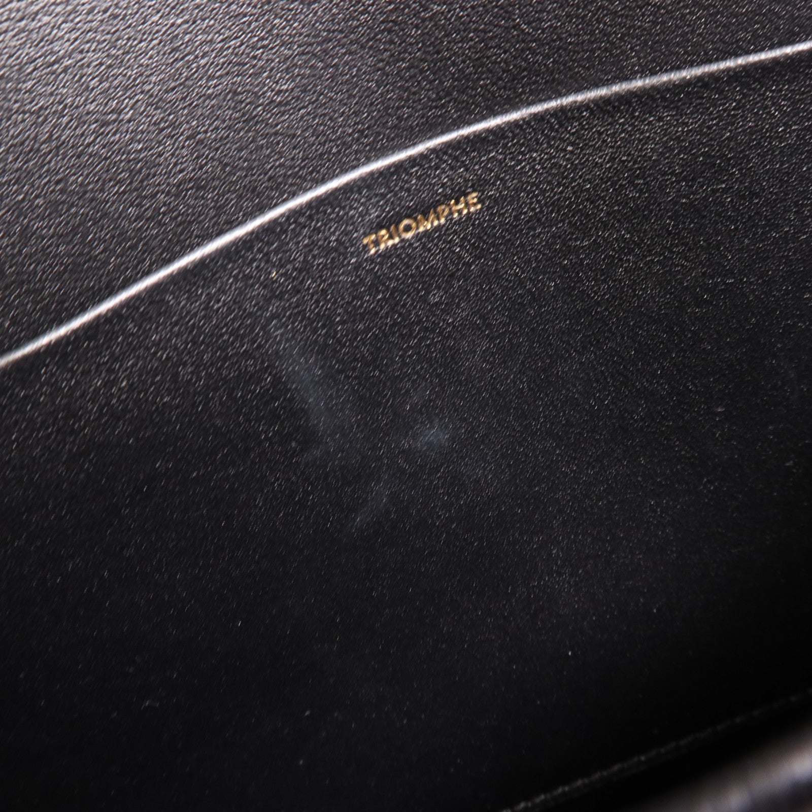 CELINE 牛皮皮革Triomphe金扣肩背袋