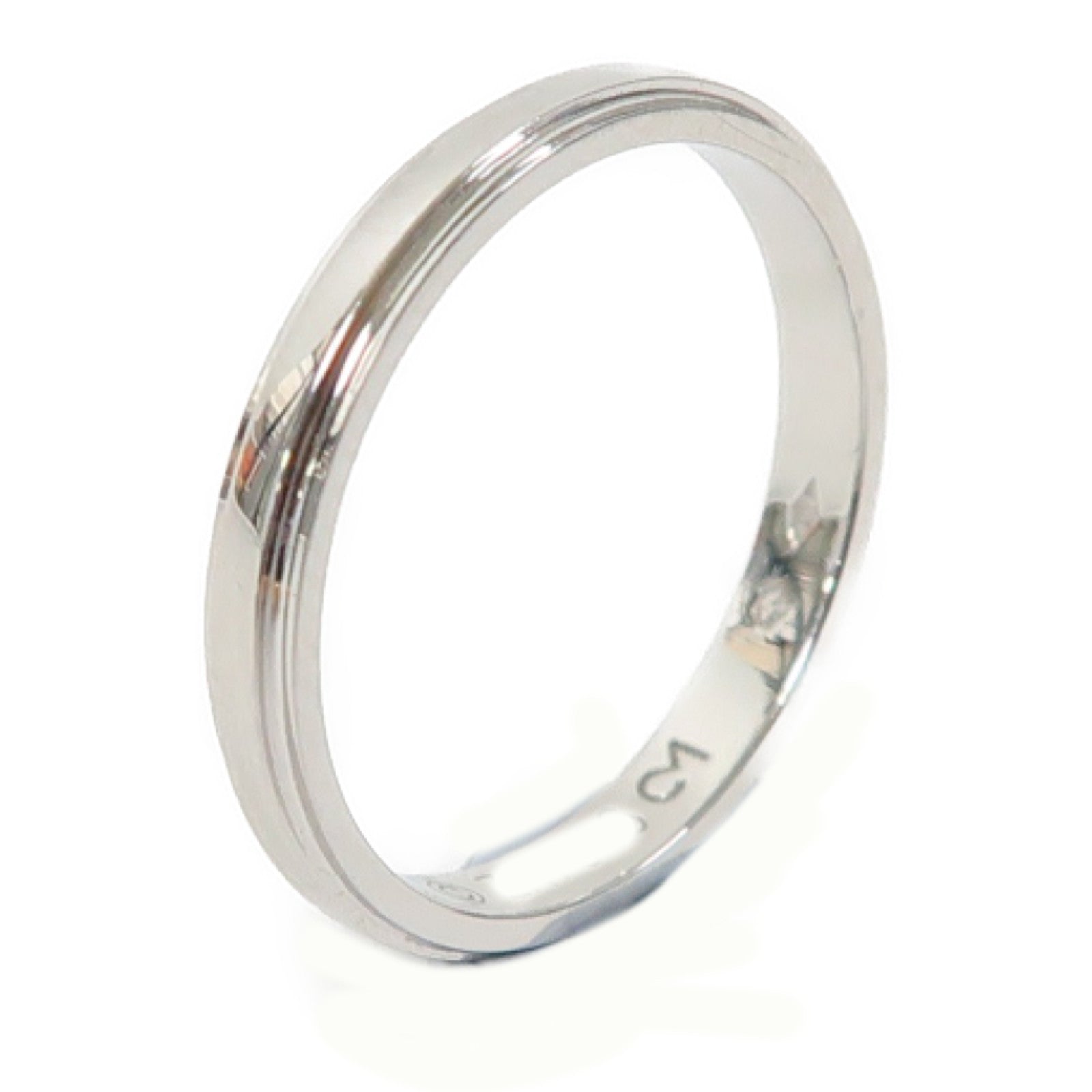 CARTIER (PRICE DOWN) D''amour Wedding Band Ring Platinum PT950 Cartier#51 US#5.75