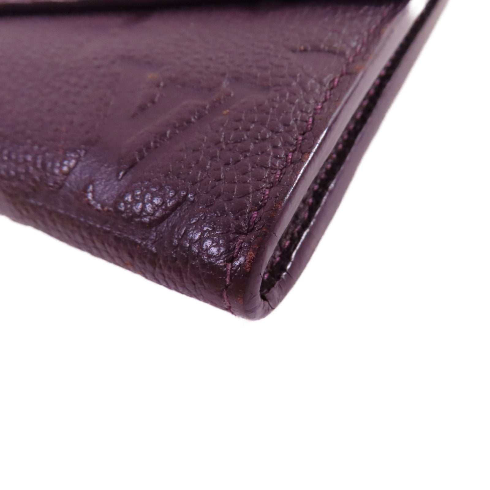 LOUIS VUITTON Monogram Empreinte Portefeuille Curieuse Long Wallet金扣長錢包紫色