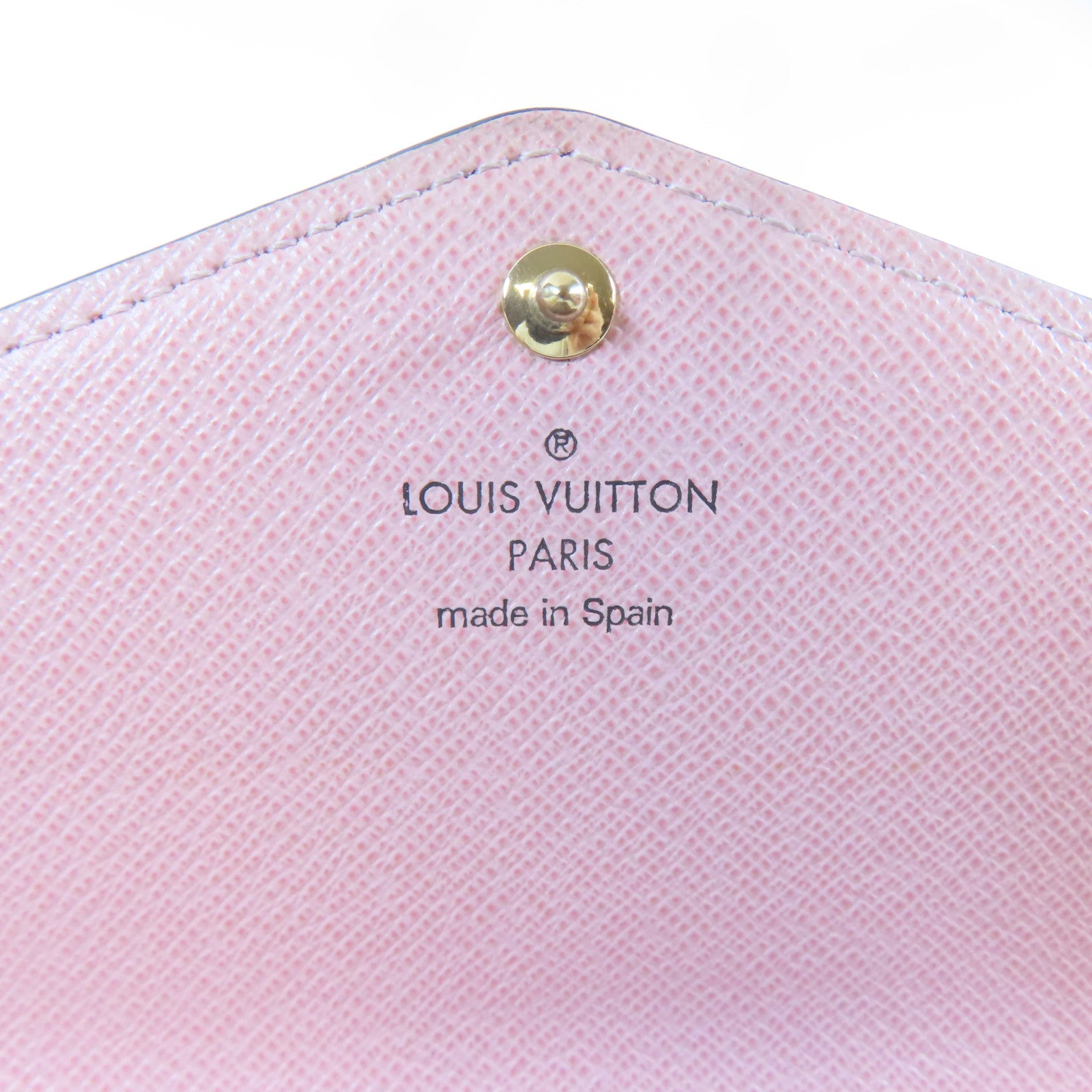LOUIS VUITTON Monogram Wallet金扣啪鈕長錢包啡色