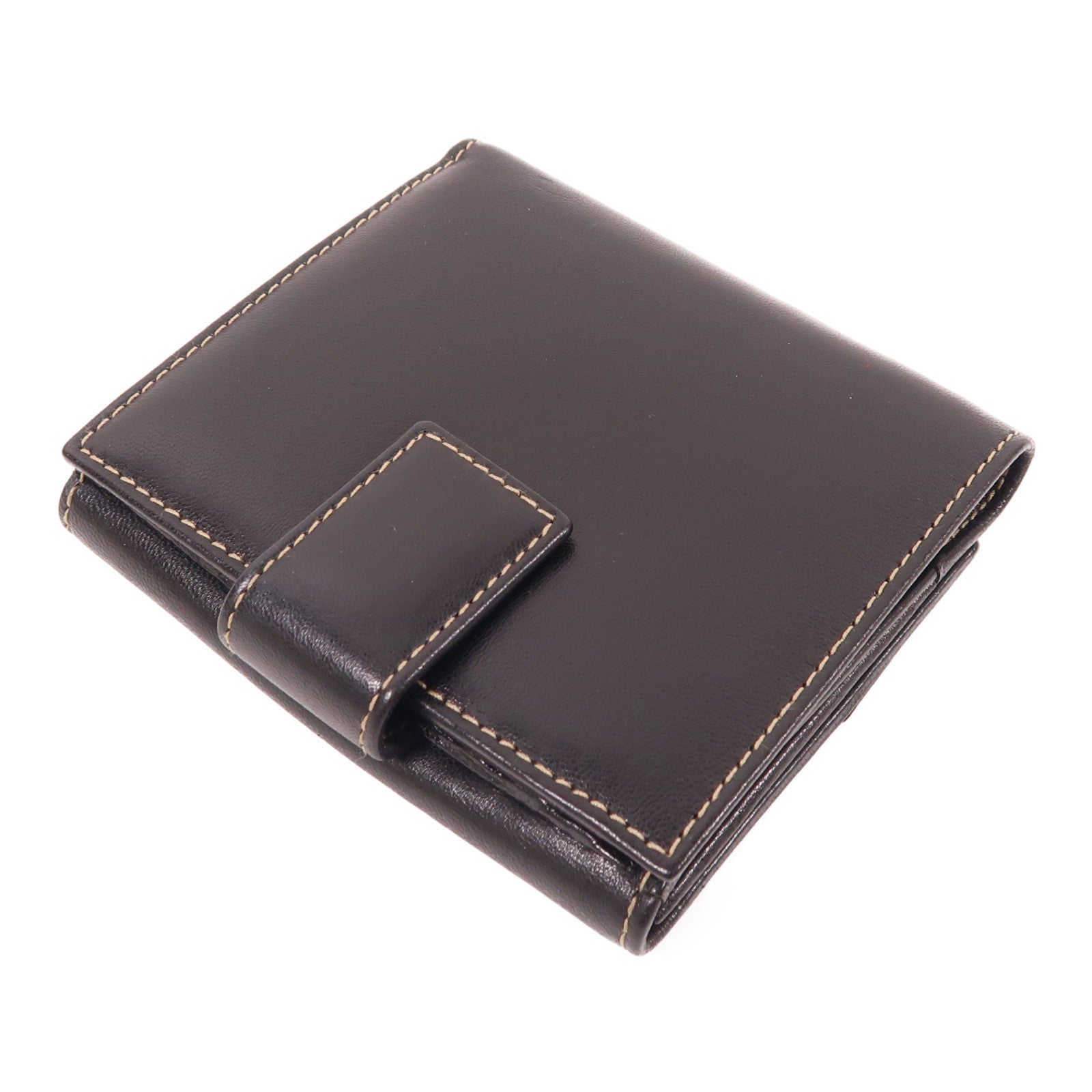 GUCCI 牛皮皮革Wallet銀扣錢包