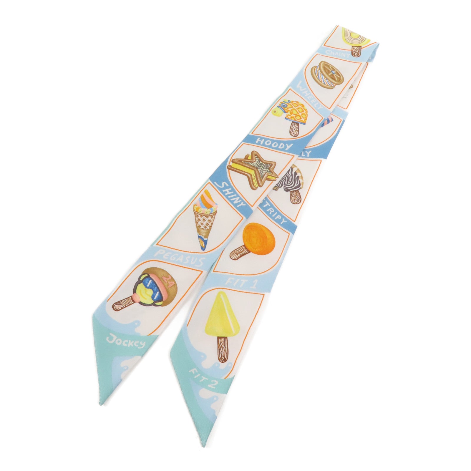 HERMES 絲質Twilly絲巾