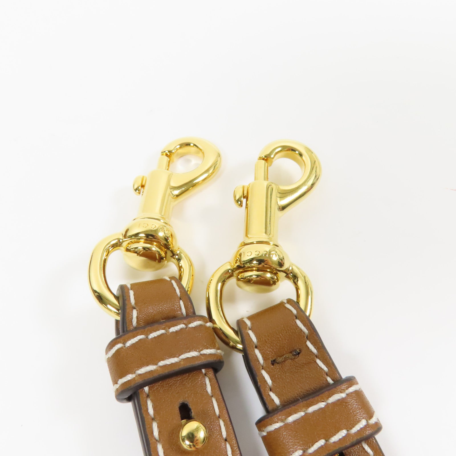 GUCCI 帆布Medium Blondie金扣手挽袋