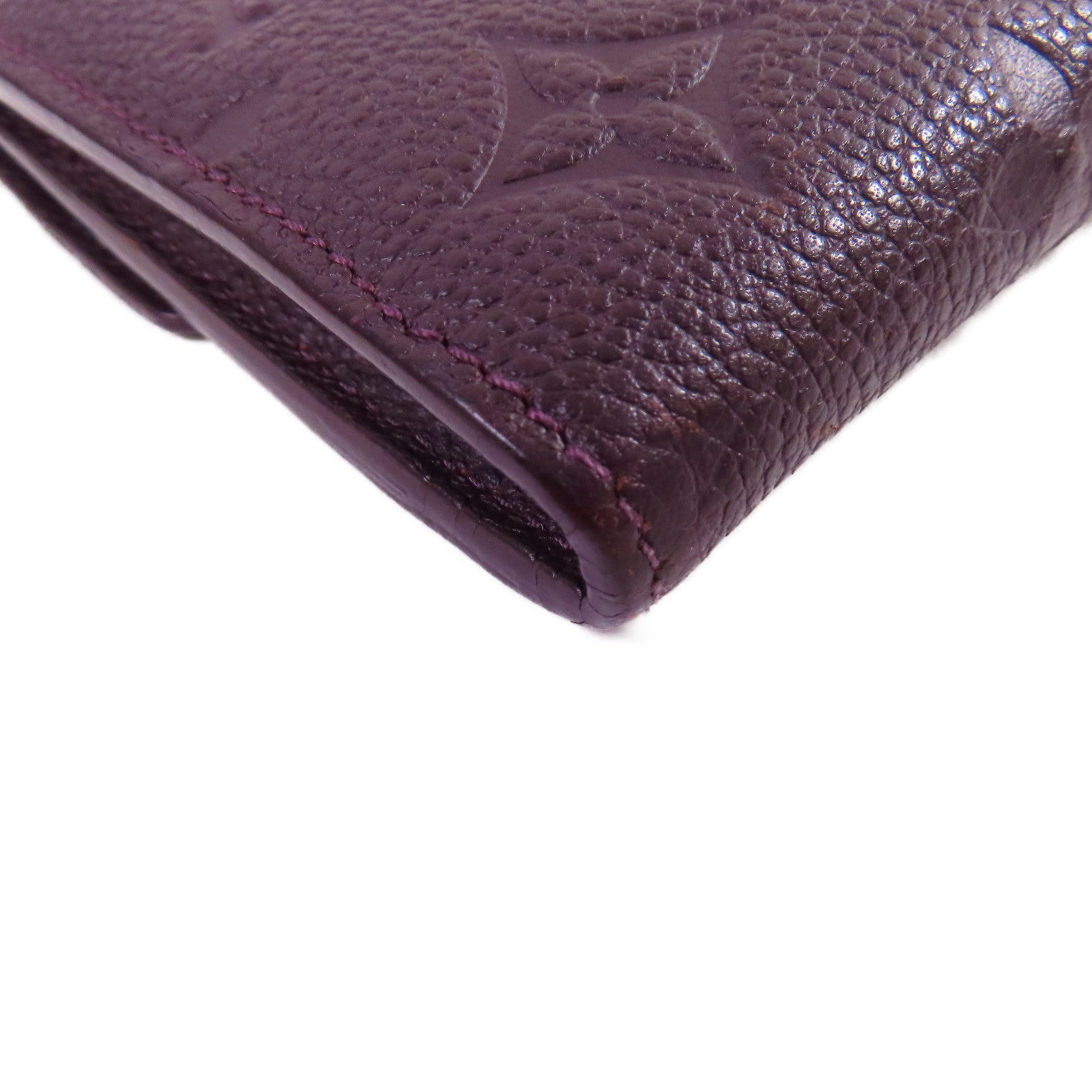 LOUIS VUITTON Monogram Empreinte Portefeuille Curieuse Long Wallet金扣長錢包紫色