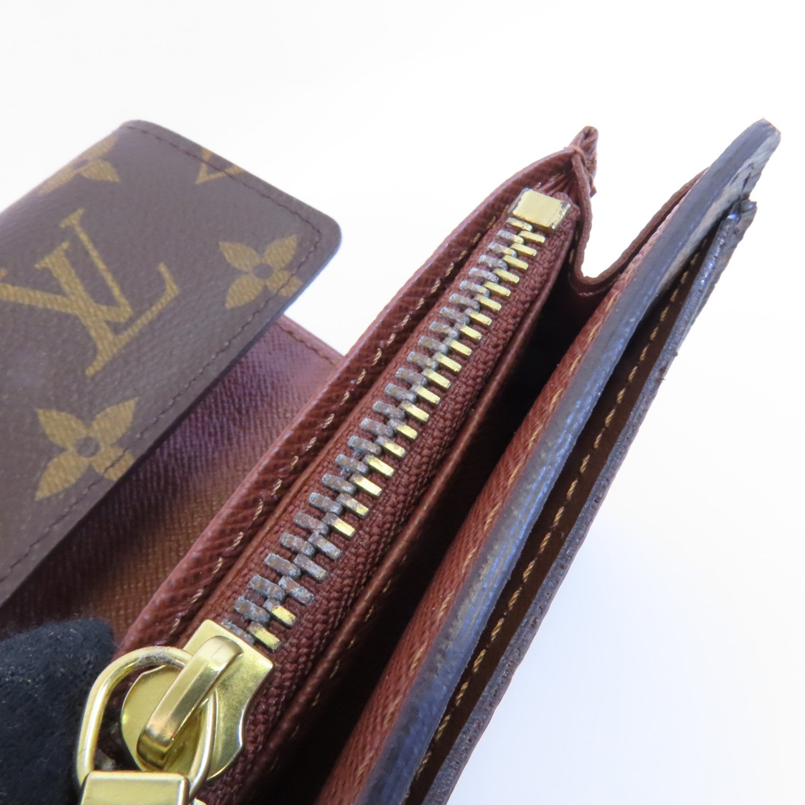 LOUIS VUITTON Monogram Portefeuille Alexandra金扣長錢包
