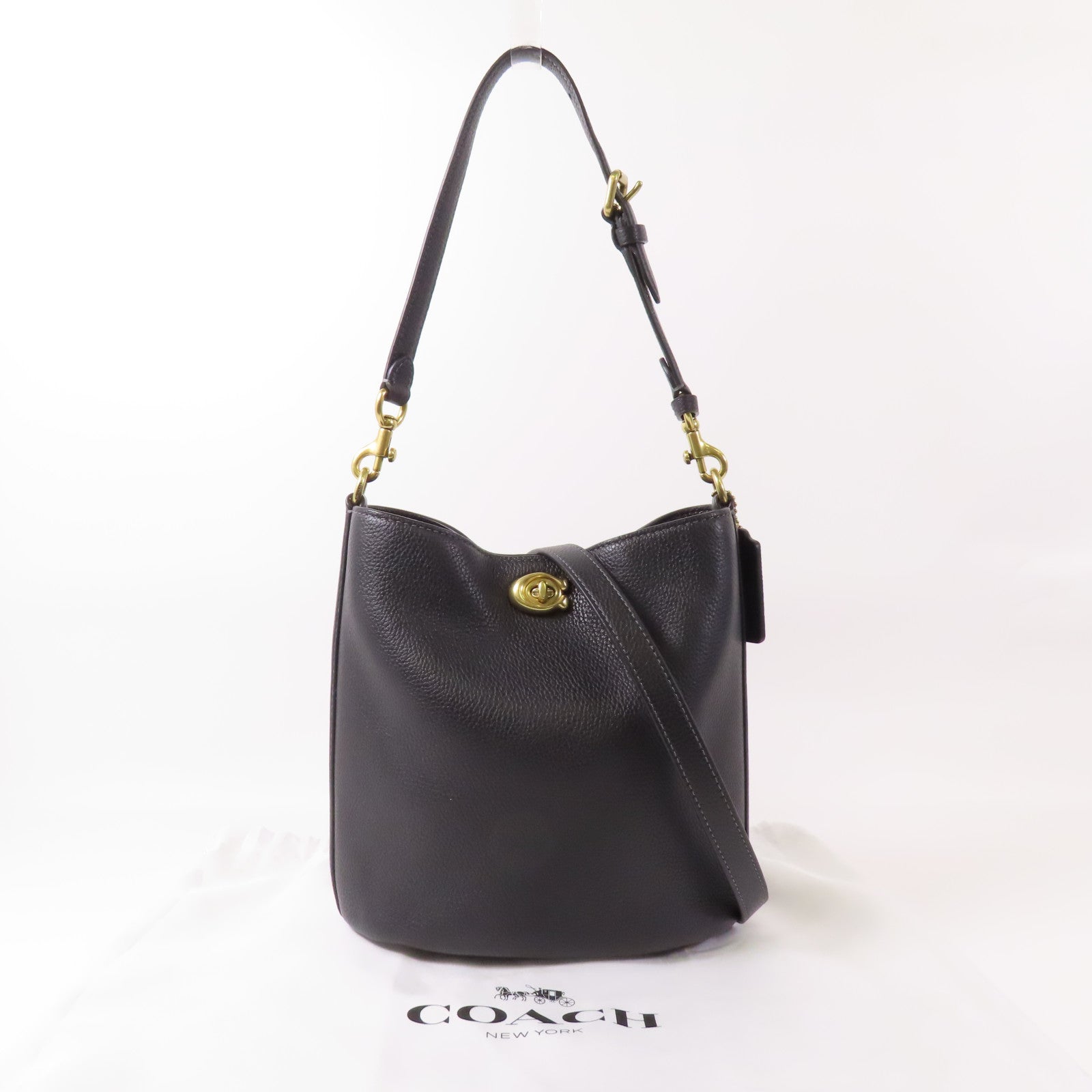 COACH 【激減優惠】牛皮皮革Willow 19金扣手挽肩背兩用袋