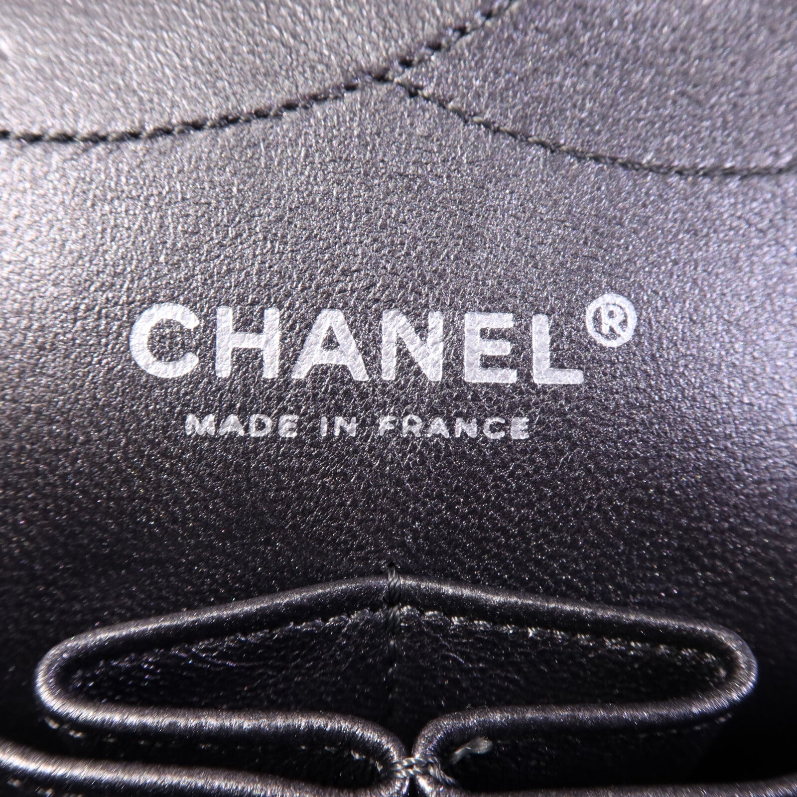 CHANEL 牛皮皮革2.55 Large銀扣鏈帶肩背袋