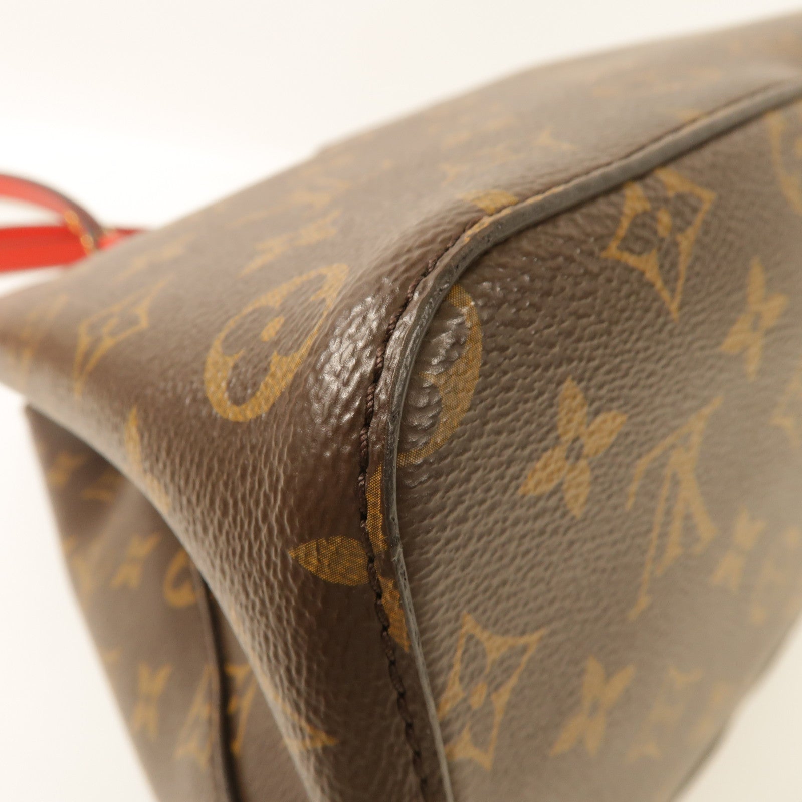 LOUIS VUITTON Monogram Neo Noe Bucket Bag金扣肩背袋Coquelicot/紅色