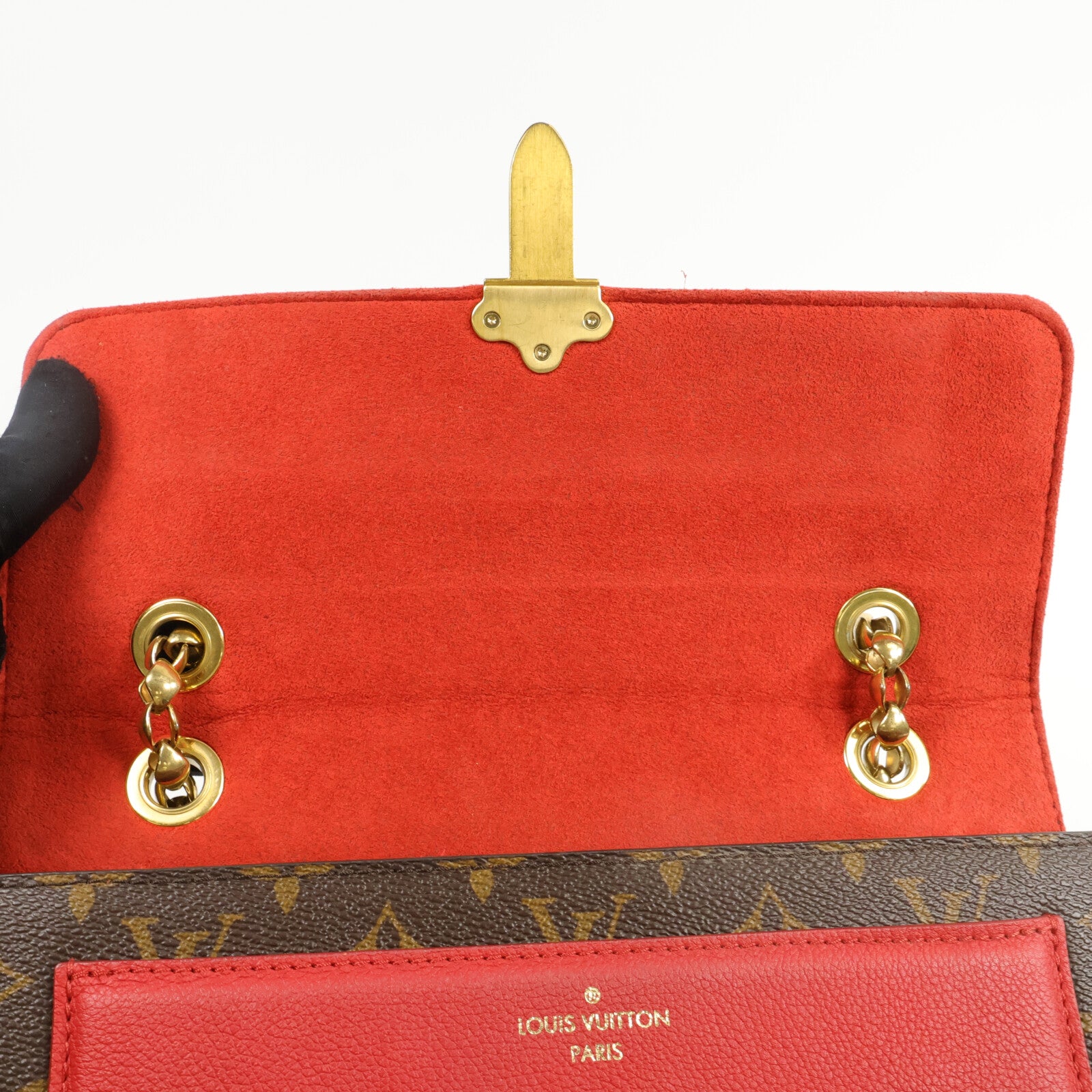LOUIS VUITTON Monogram/Cerise Victoire鏈帶肩背袋