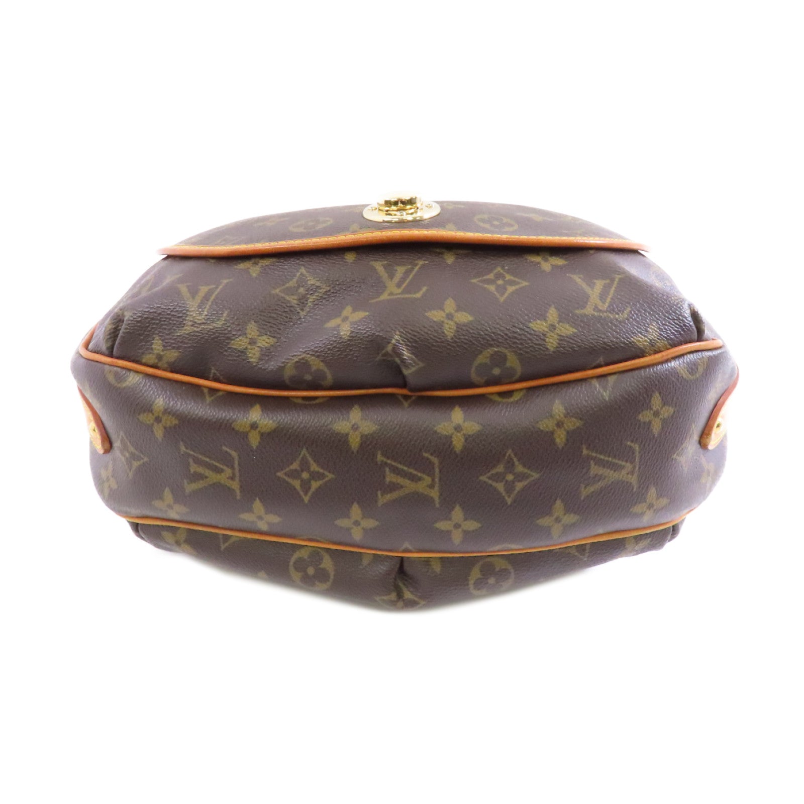 LOUIS VUITTON Monogram Mini Croisette Tulum PM金扣肩背袋啡色