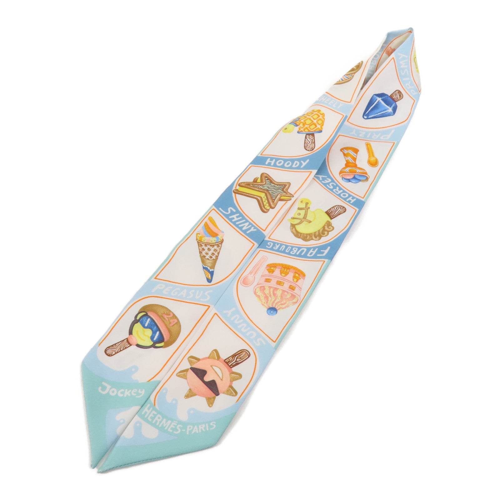 HERMES 絲質Twilly絲巾