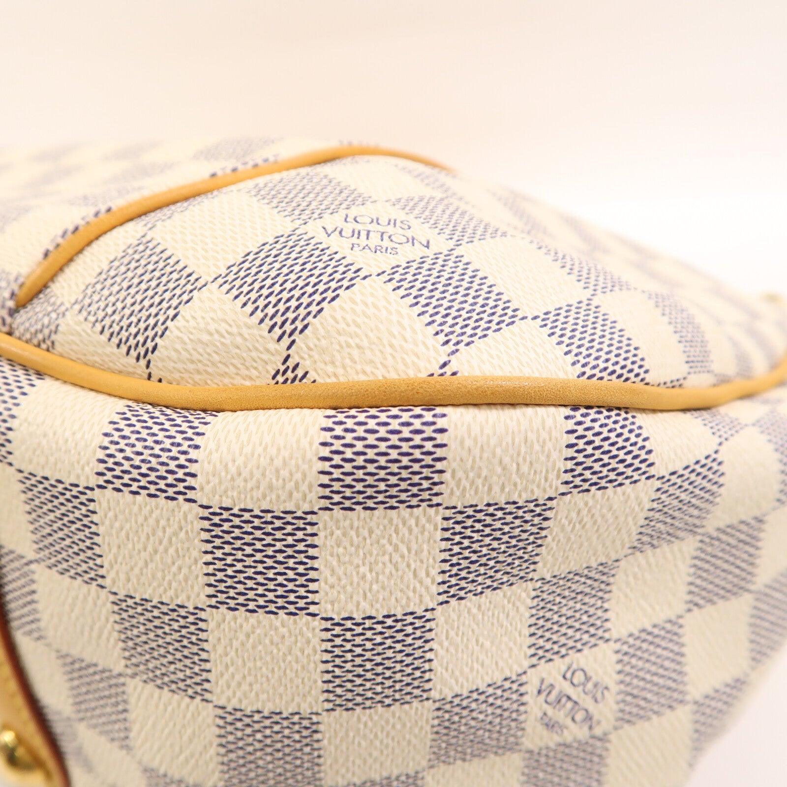LOUIS VUITTON Damier Azur Galliera PM金扣肩背袋