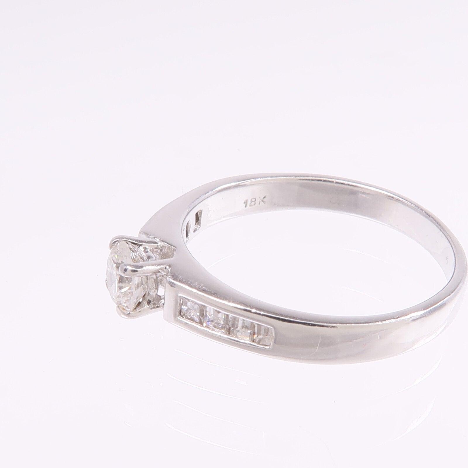 JEWELRY 【激減優惠】18K白金Diamond Ring鑽石戒指US#6.5