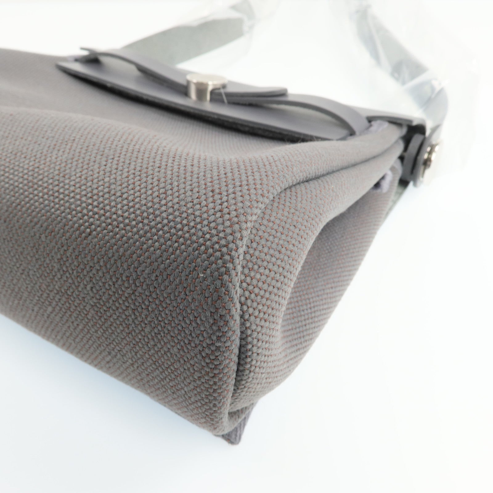 HERMES Vache Hunter皮革Mini Herbag銀扣肩背包