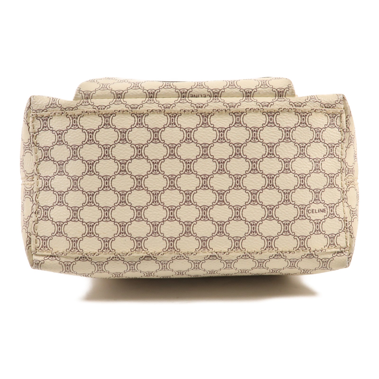 CELINE 帆布Vitage Shoulder Bag金扣肩背袋