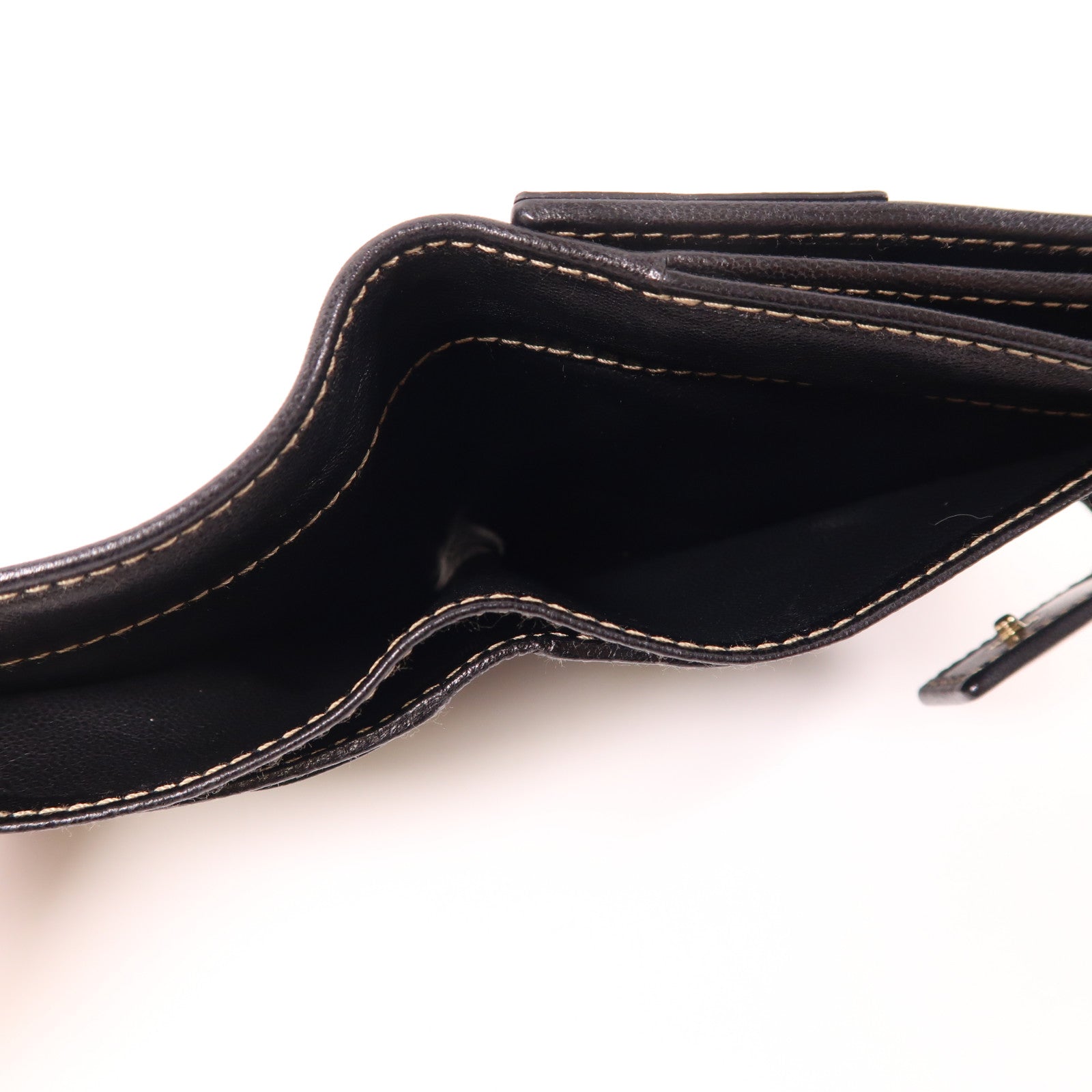 GUCCI 牛皮皮革Wallet銀扣錢包