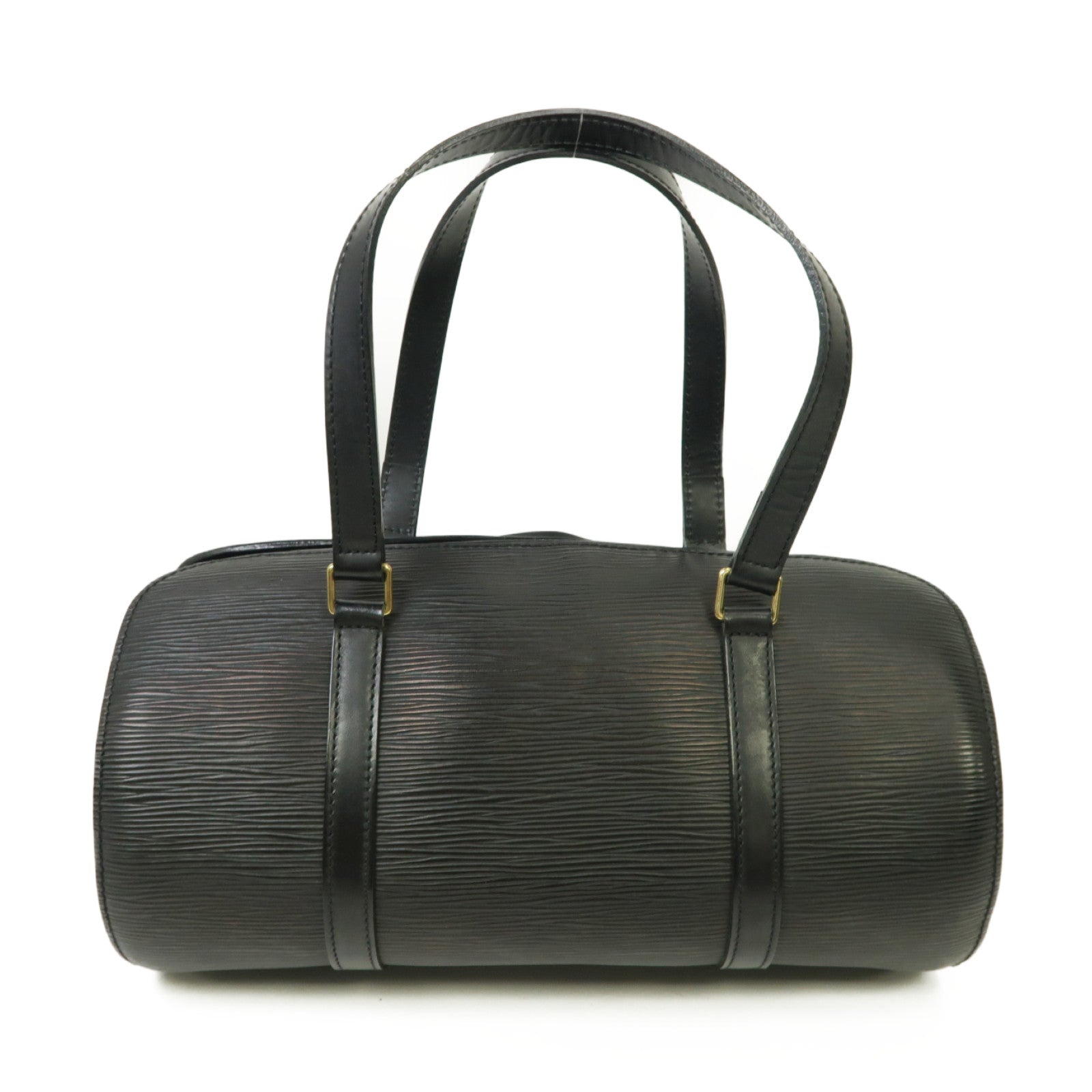 LOUIS VUITTON 【激減優惠】Epi Soufflot金扣手挽袋黑色
