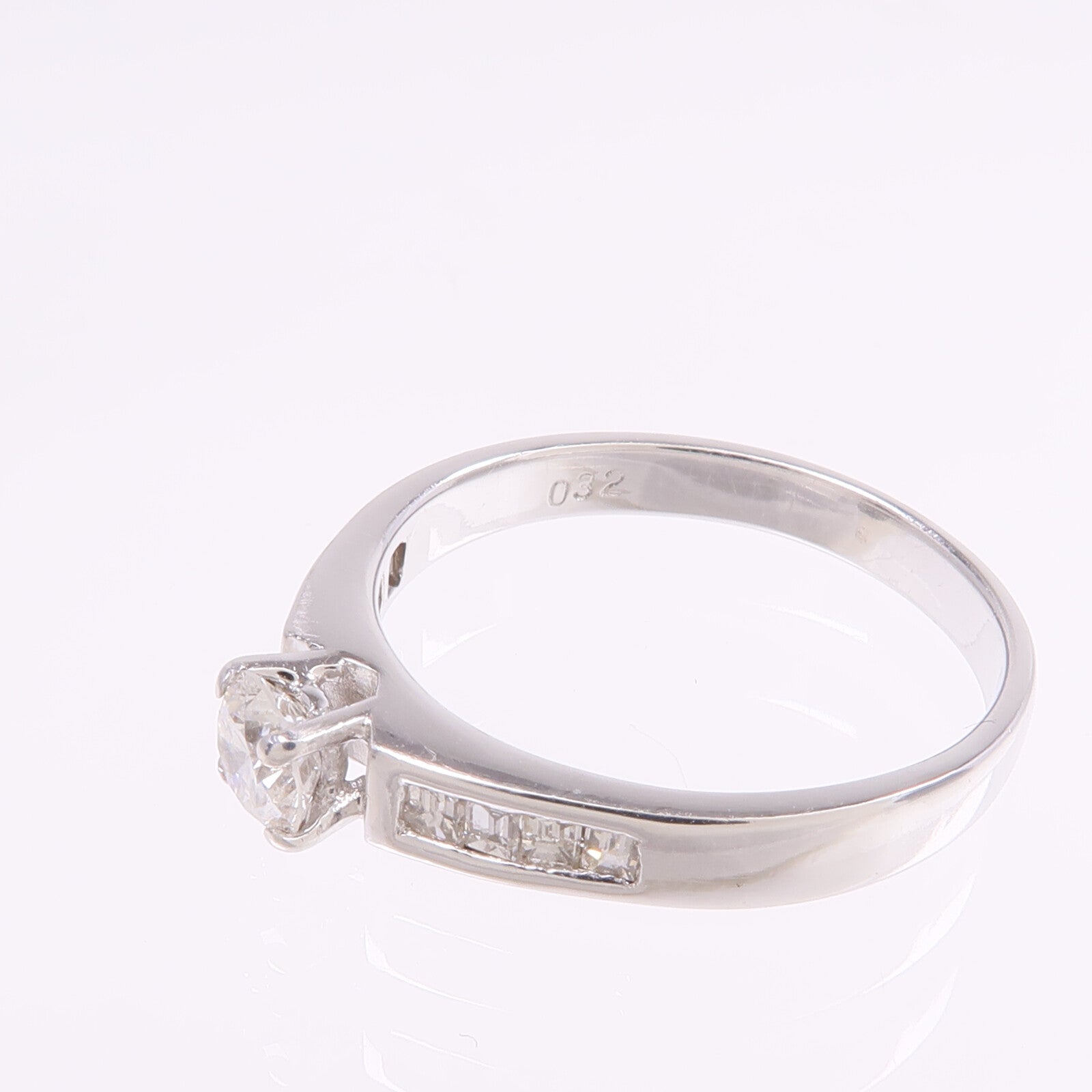 JEWELRY 【激減優惠】18K白金Diamond Ring鑽石戒指US#6.5