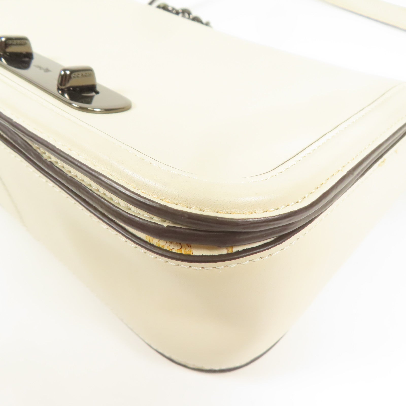 COACH 牛皮皮革Shoulder Bag鏈帶肩背袋