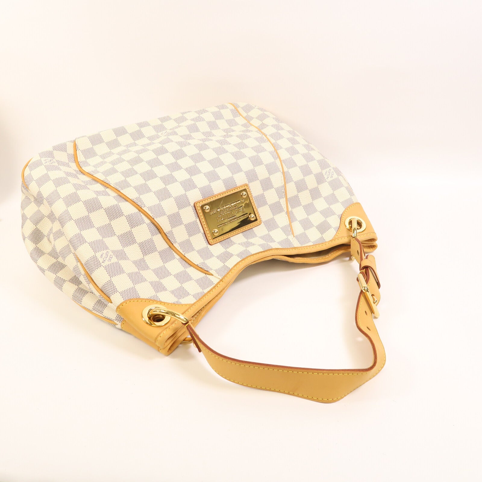 LOUIS VUITTON Damier Azur Galliera PM金扣肩背袋