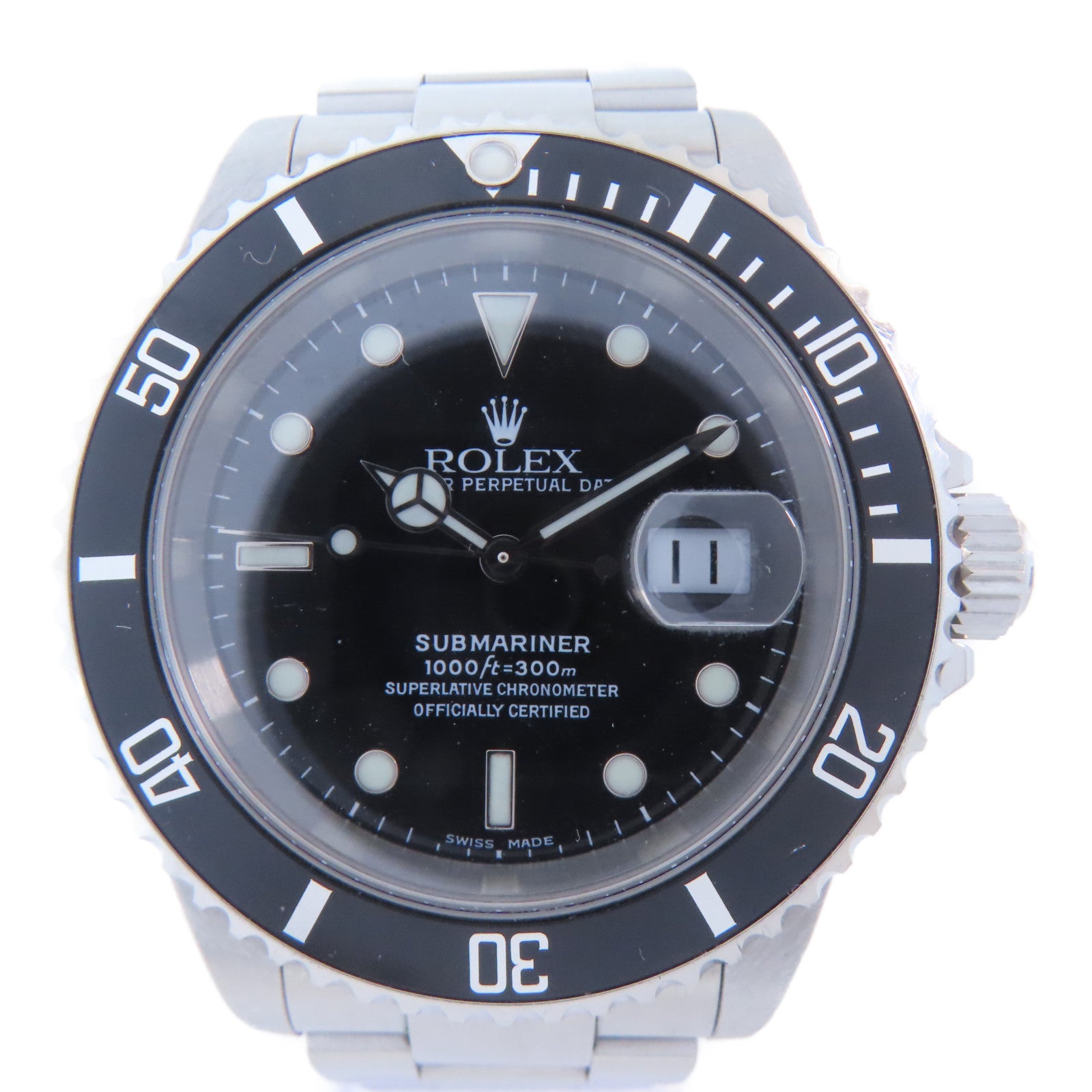 ROLEX Submariner Date不鏽鋼手錶自動機芯黑色