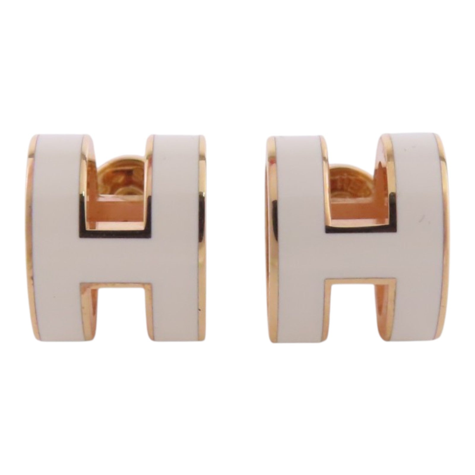 HERMES 金屬/琺瑯PoP H Earrings金扣耳環