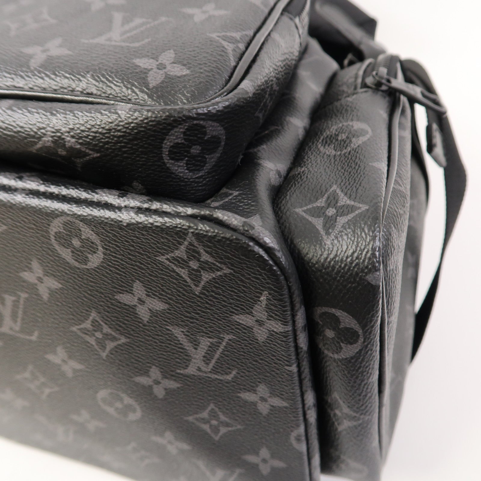 LOUIS VUITTON 【激減優惠】Monogram Eclipse Trio Backpack黑扣背包黑色