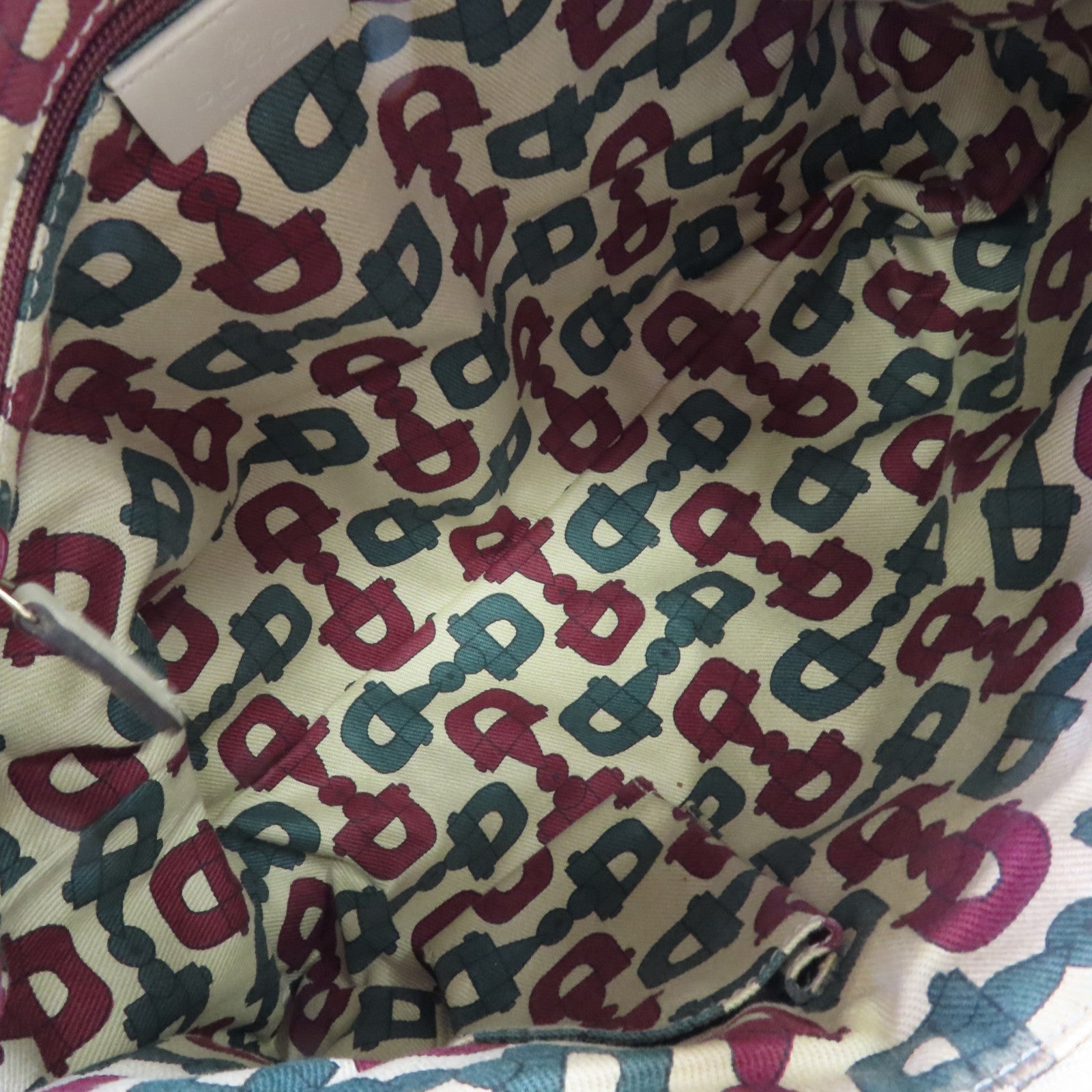 GUCCI 牛皮皮革Abbey Handbag手挽袋白色