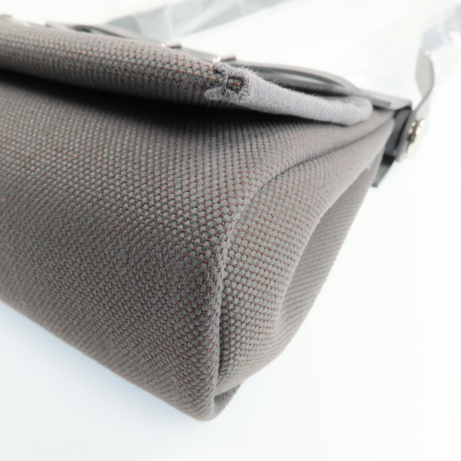 HERMES Vache Hunter皮革Mini Herbag銀扣肩背包