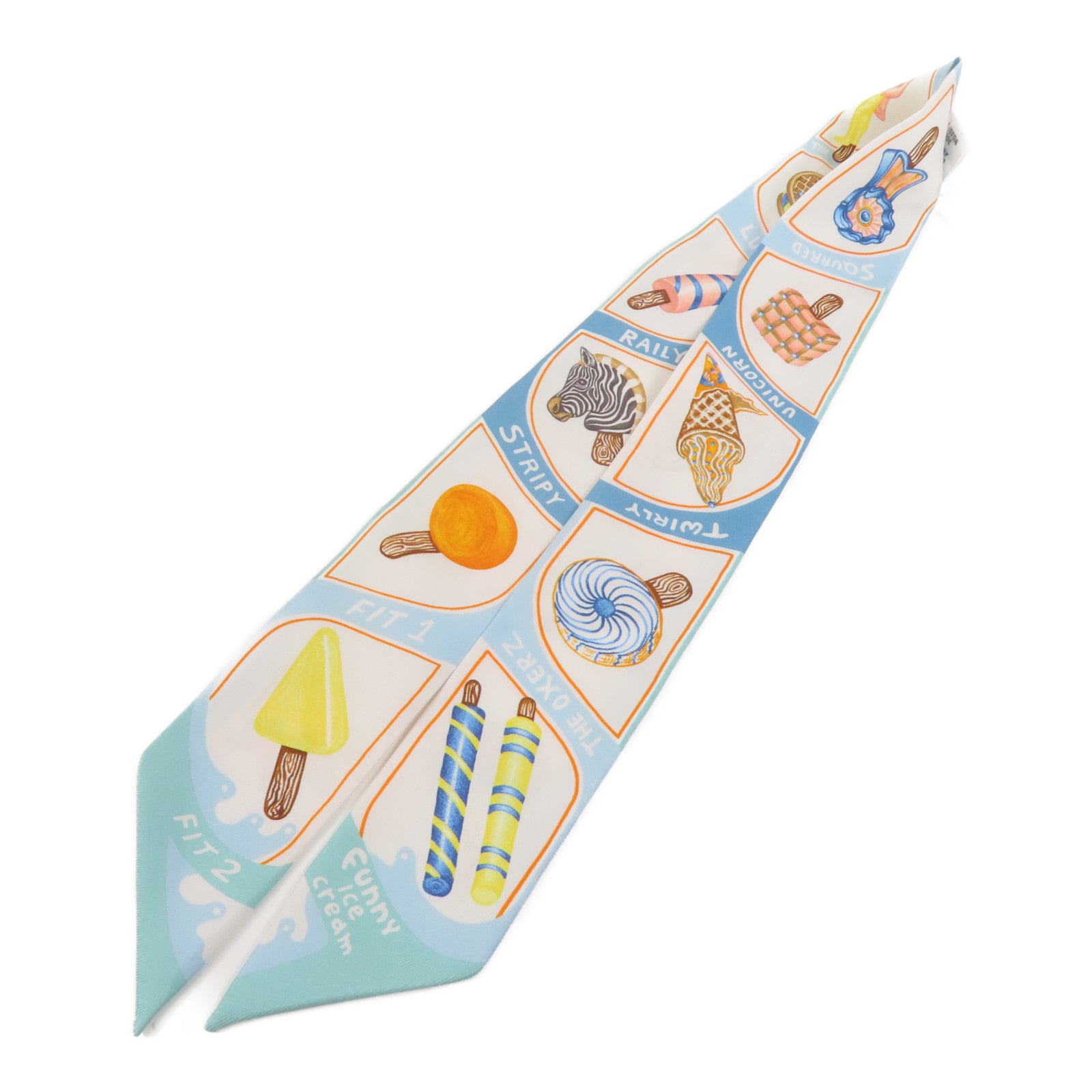 HERMES 絲質Twilly絲巾