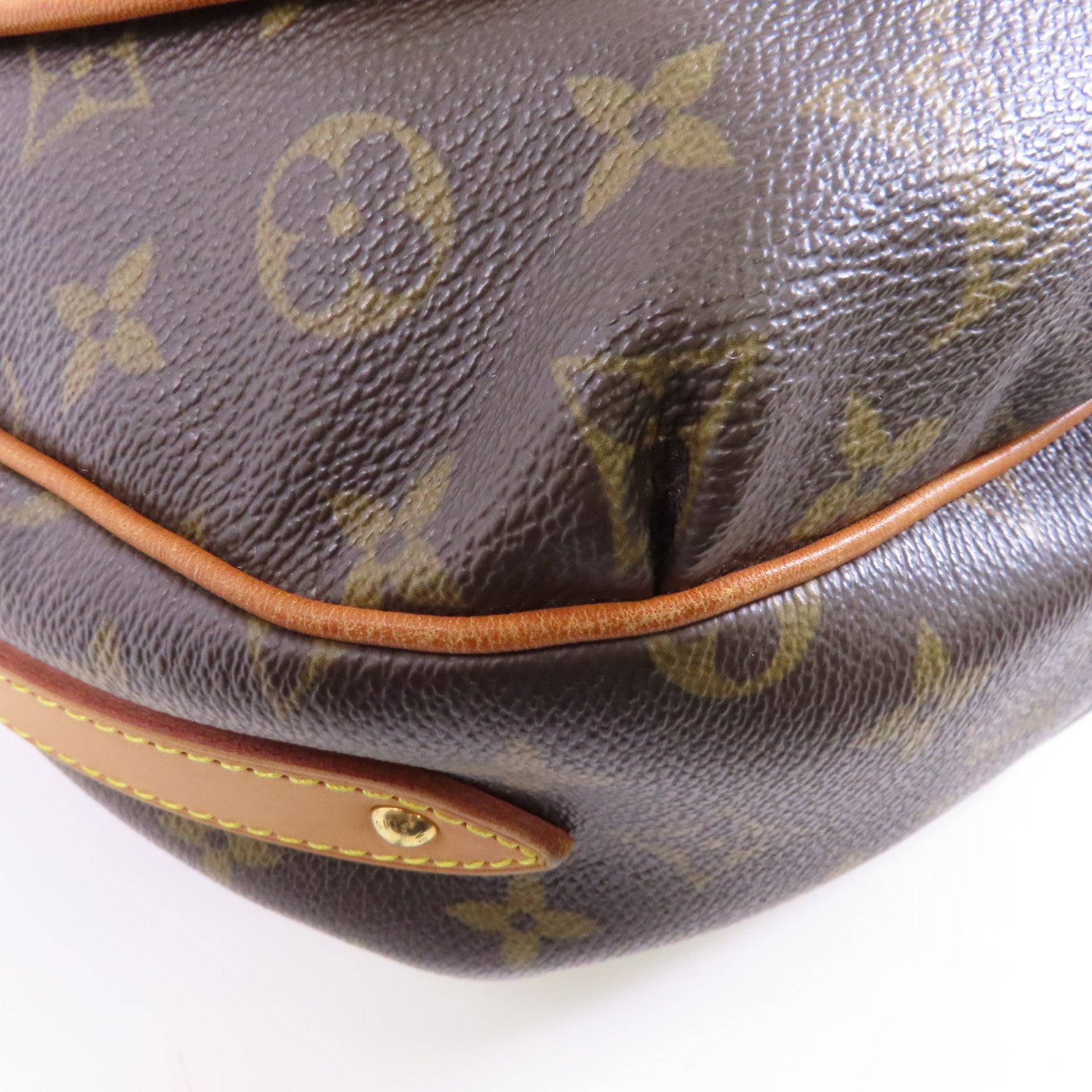 LOUIS VUITTON Monogram Mini Croisette Tulum PM金扣肩背袋啡色