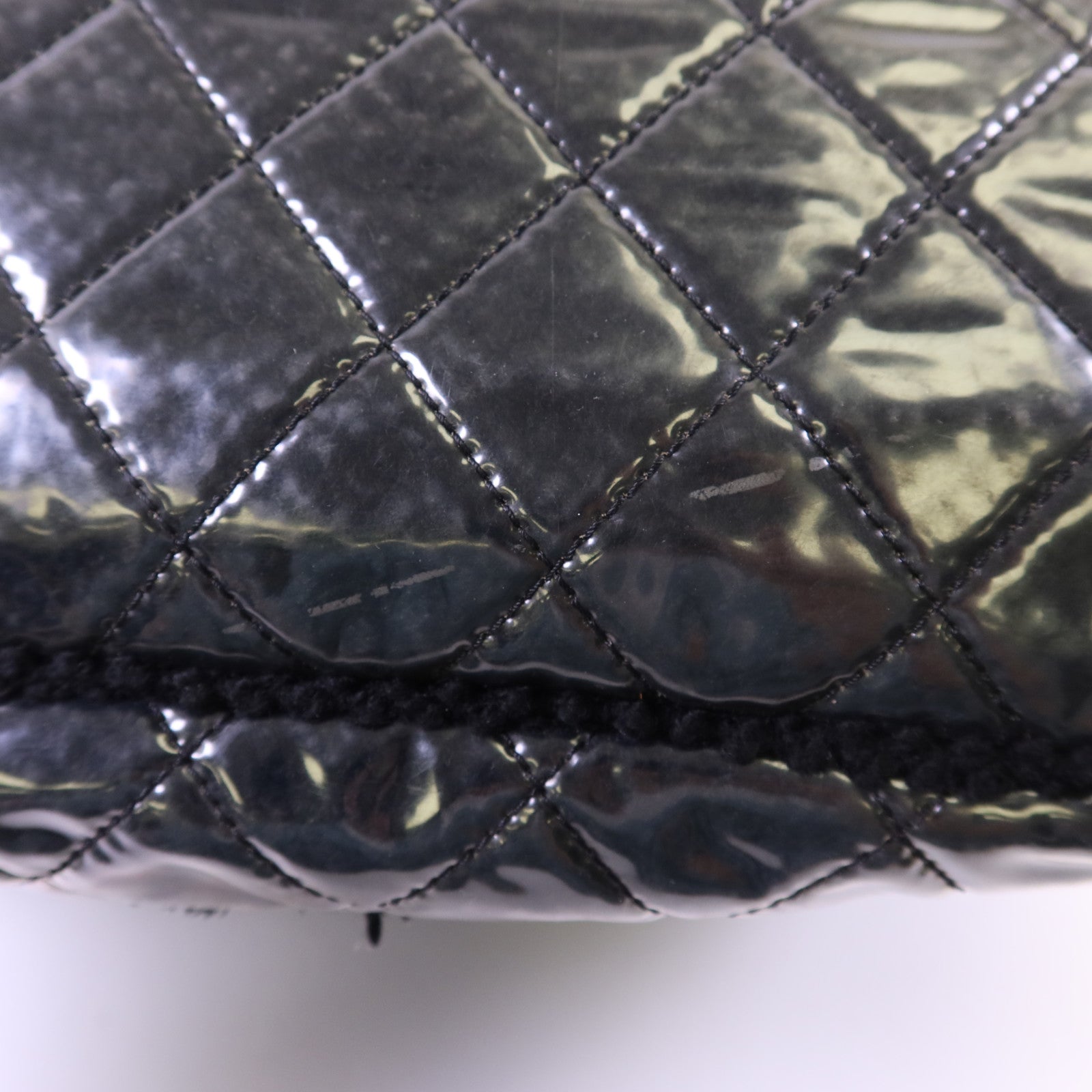 CHANEL PVC Tote Bag銀扣肩背袋
