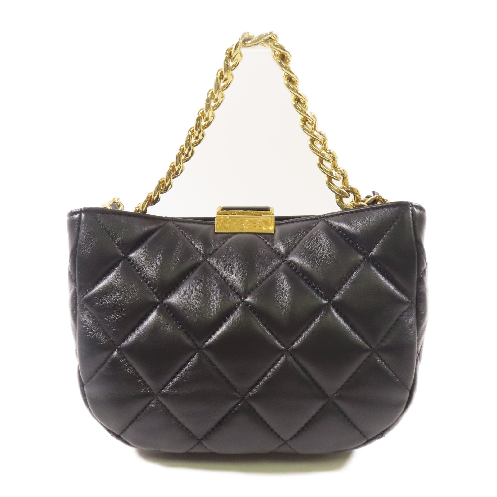 CHANEL【激減優惠】 羊皮皮革Shoulder Bag金扣鏈帶手挽肩背兩用袋
