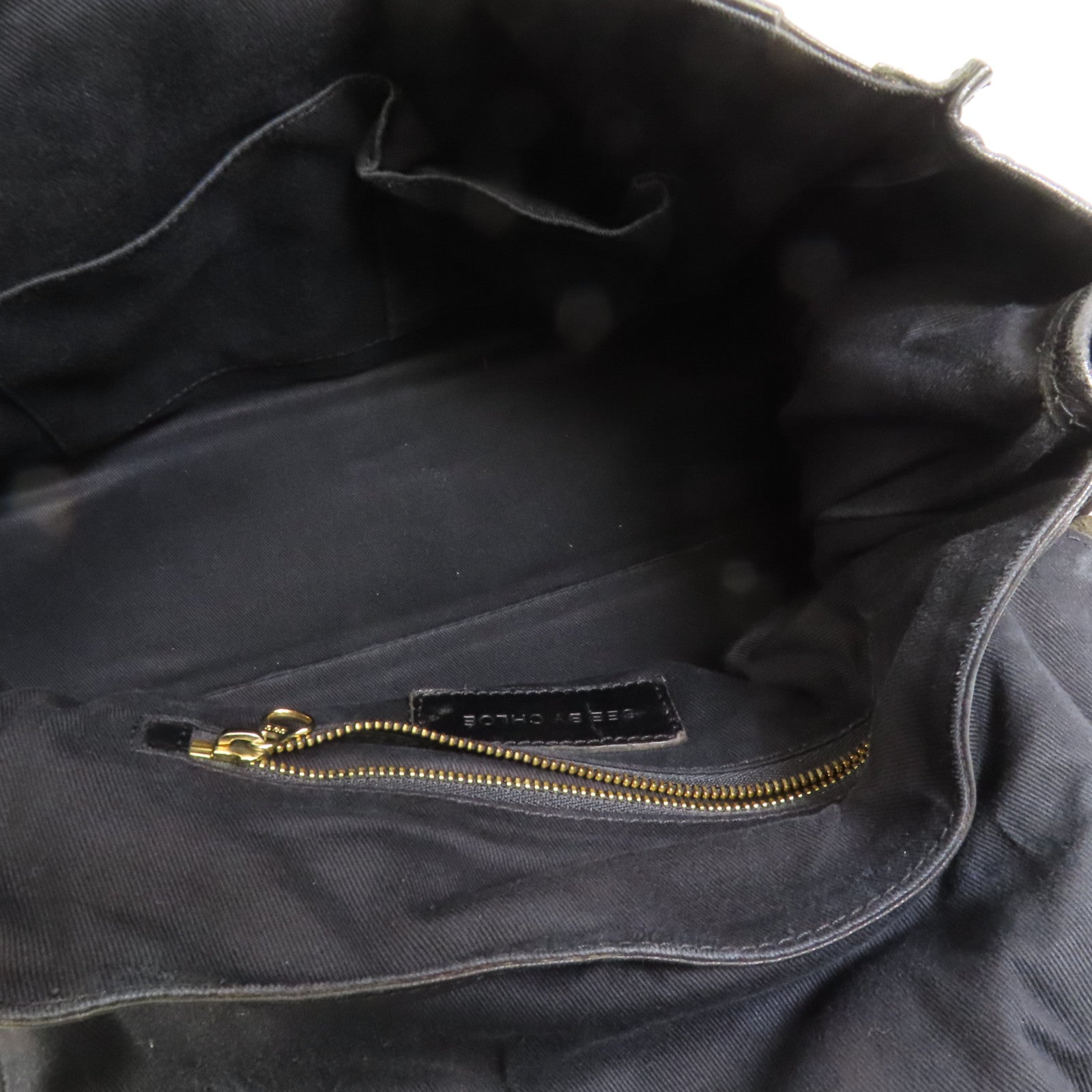 SEE BY CHLOE 羊皮皮革Poya Satchel Shoulder Bag金扣手挽肩背兩用袋