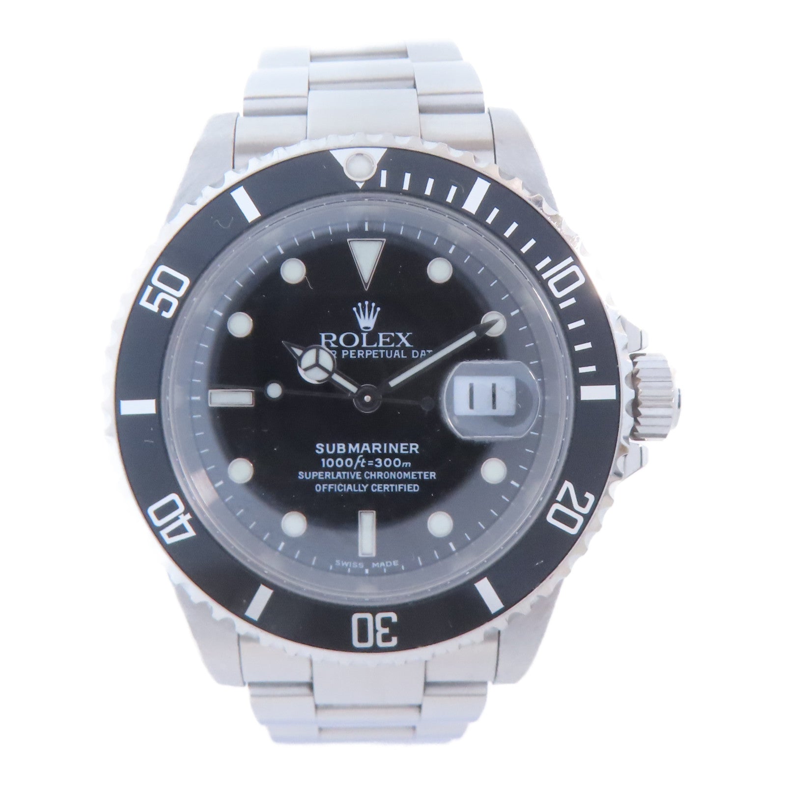 ROLEX Submariner Date不鏽鋼手錶自動機芯黑色
