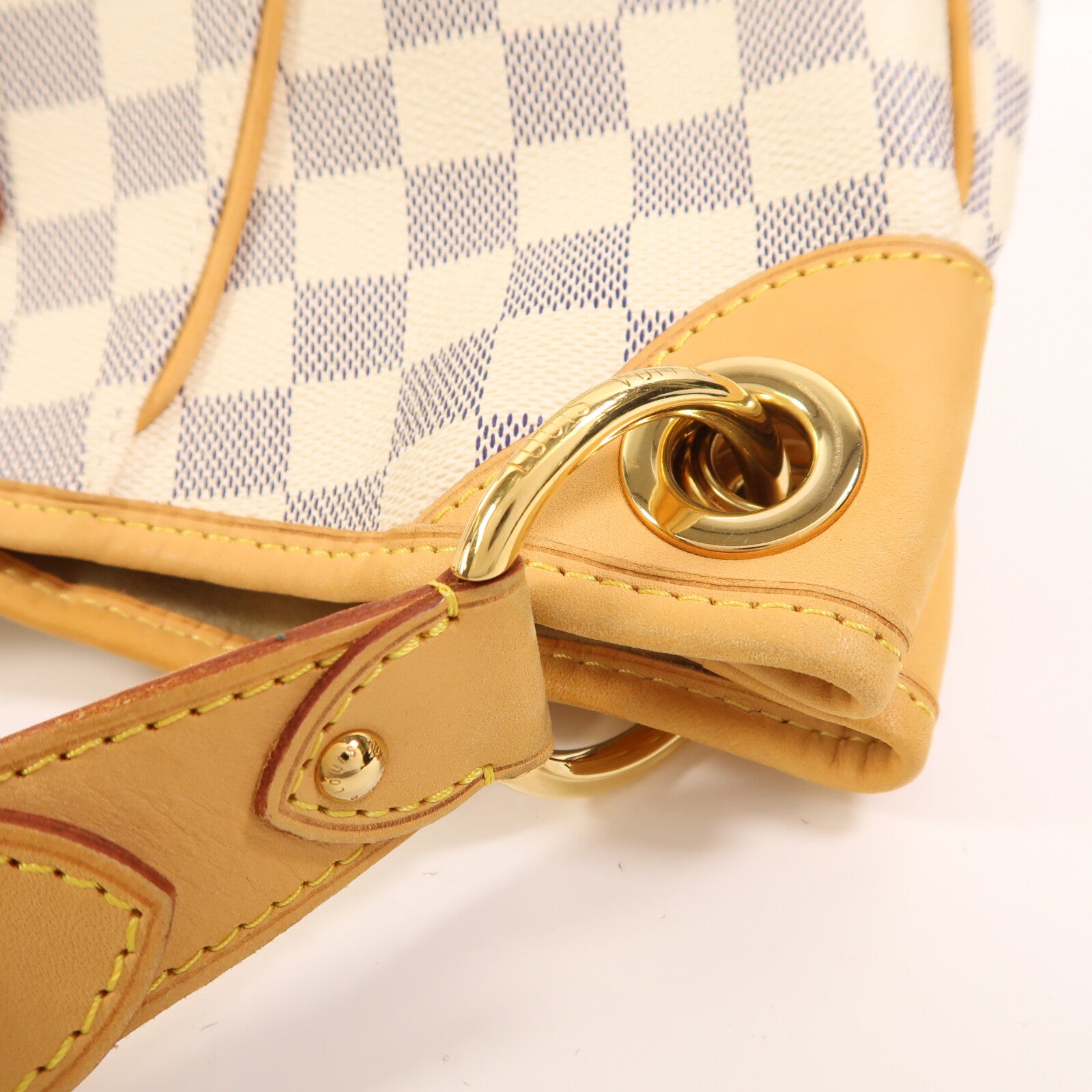 LOUIS VUITTON Damier Azur Galliera PM金扣肩背袋