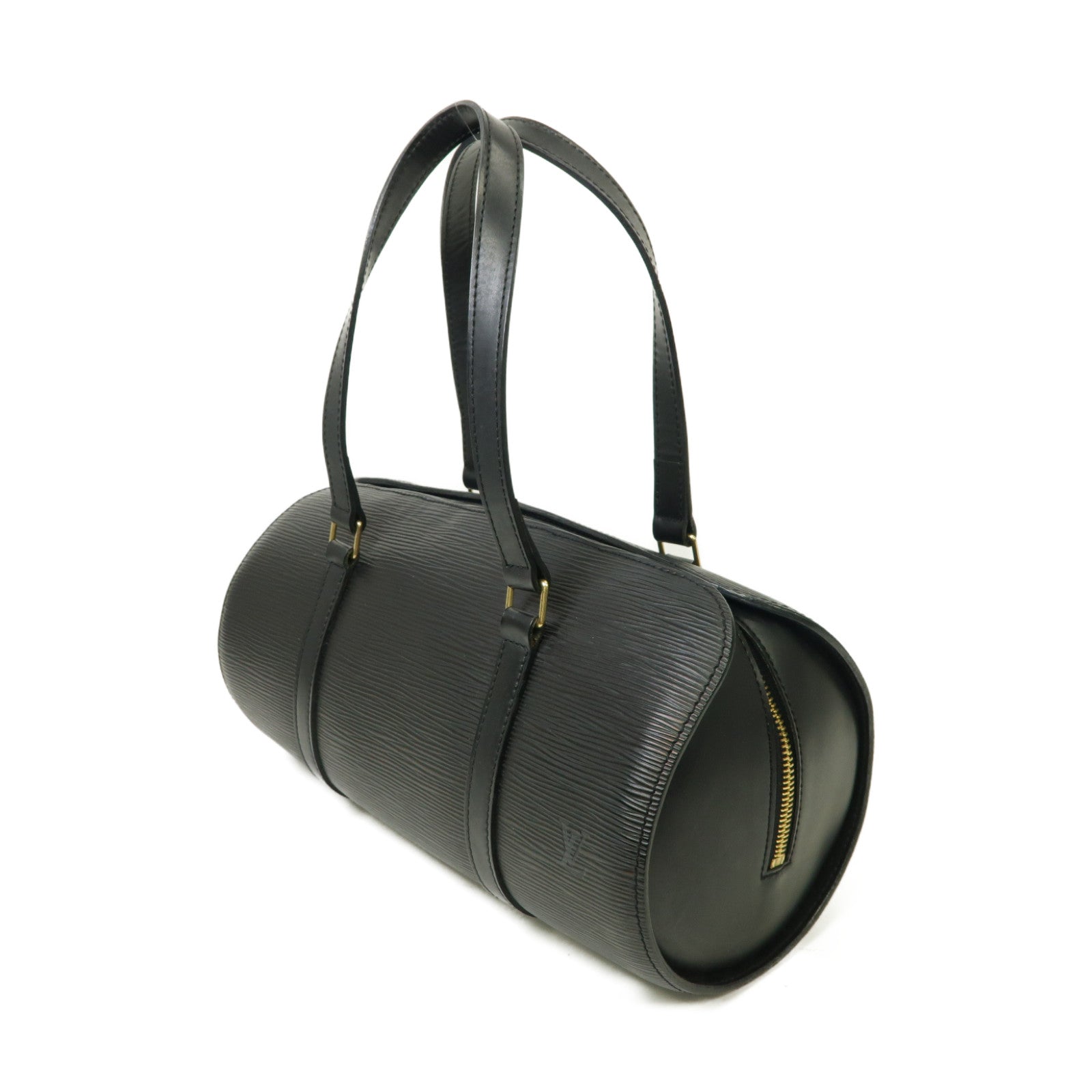 LOUIS VUITTON 【激減優惠】Epi Soufflot金扣手挽袋黑色