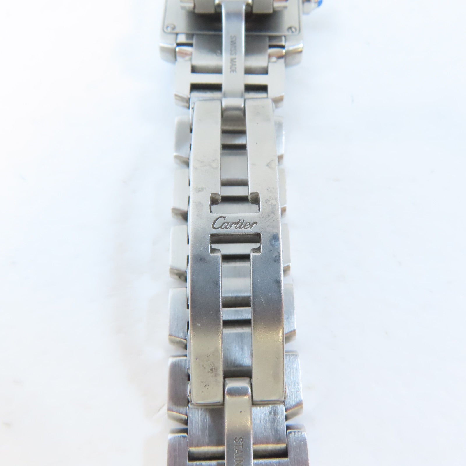 CARTIER Tank Francaise不鏽鋼手錶石英機芯白色#13.75cm